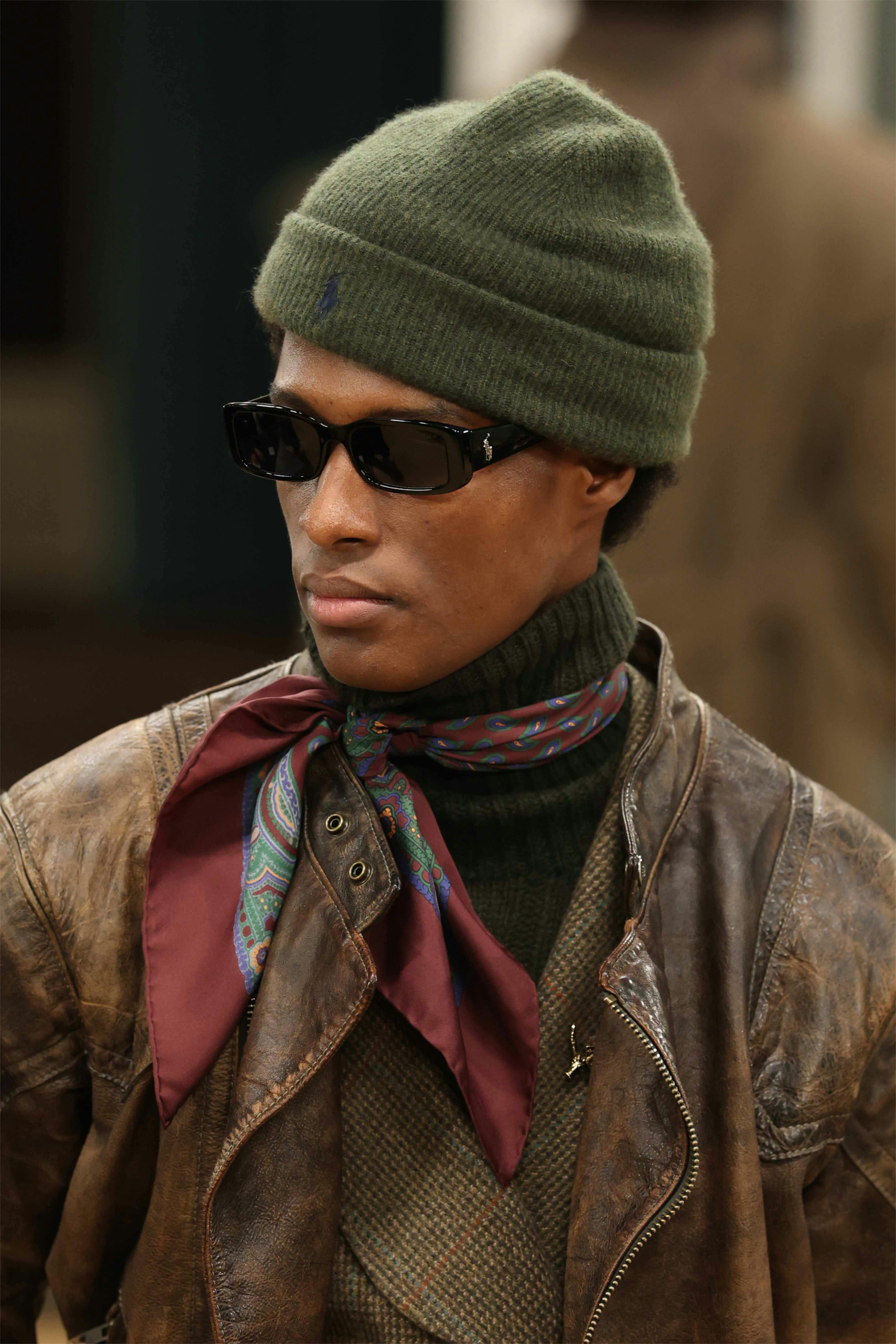 Ralph Lauren's First Milan Runway Mixed Polo & Purple Label