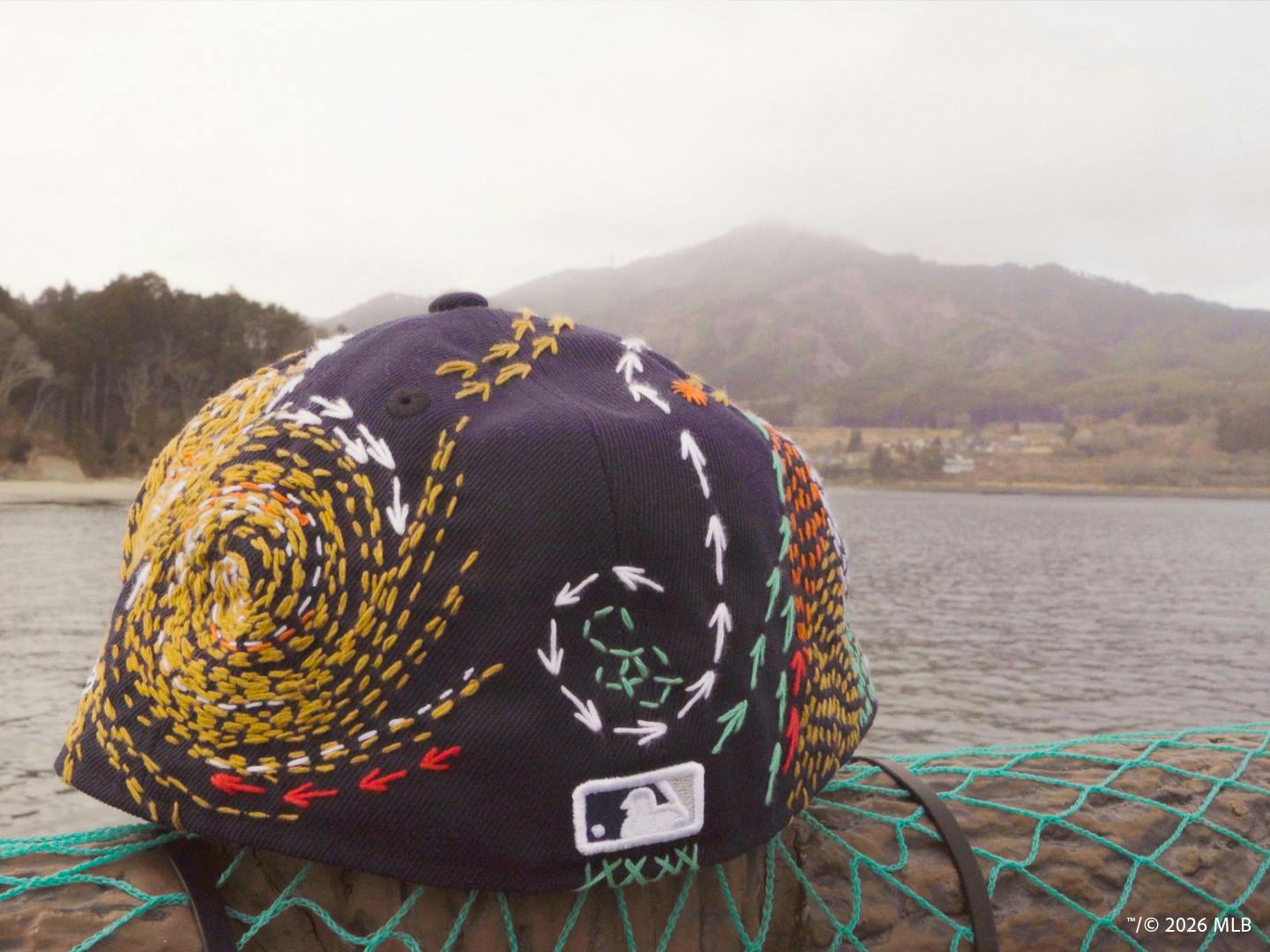 帽子 NEW ERA Sashiko Gals 9Twenty Padres Japanese Grandmas Hand-Stitched These $700 Hats