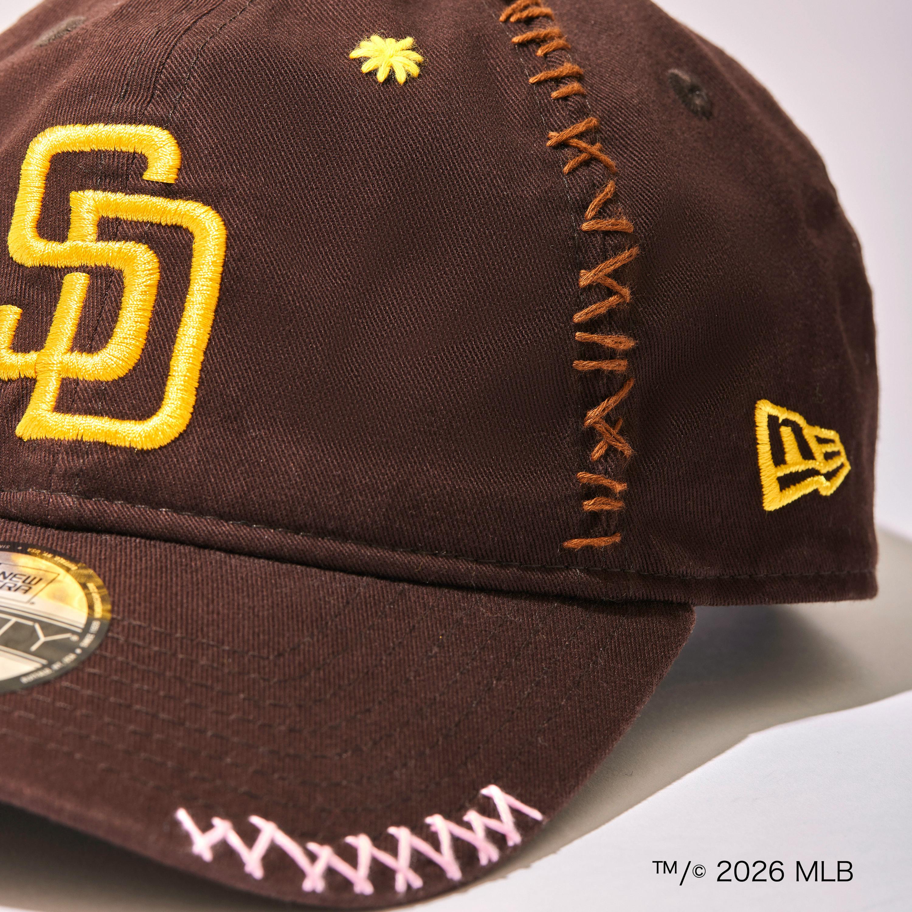 帽子 NEW ERA Sashiko Gals 9Twenty Padres Japanese Grandmas Hand-Stitched These $700 Hats