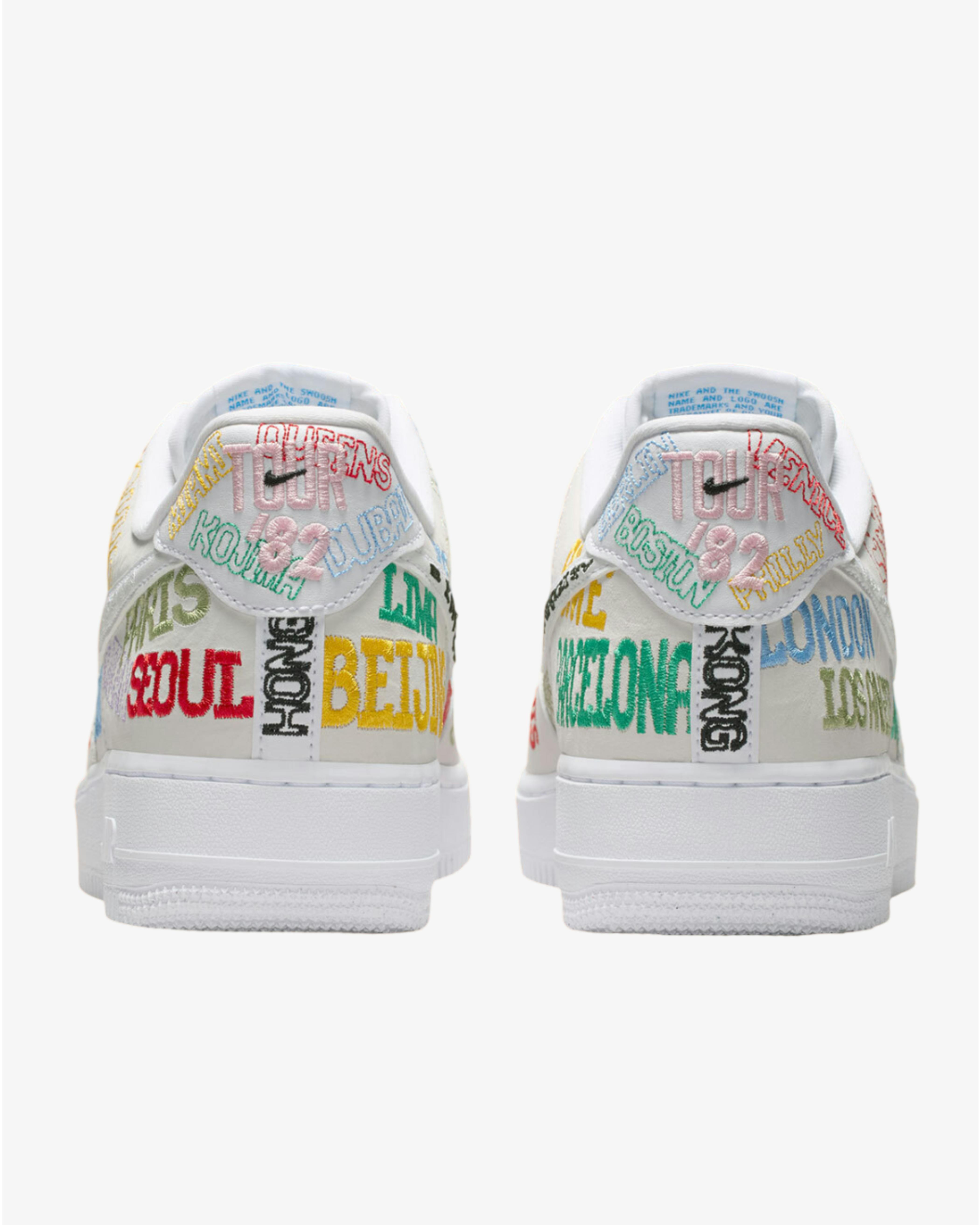 靴 NIKE AIR FORCE 1 ON TOUR SINCE 82 The Nike Air Force 1 'On Tour' Has Been All Over the World