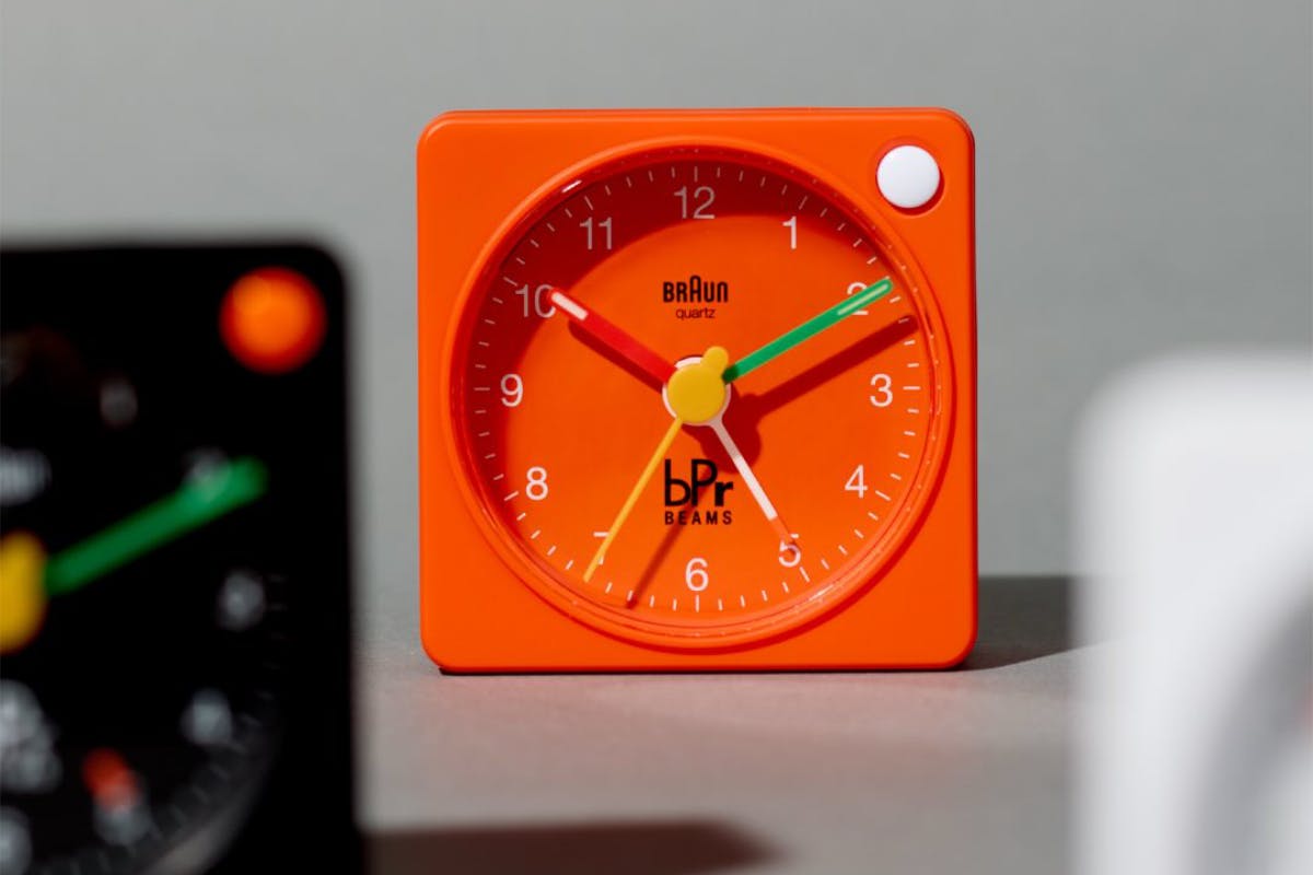 A Bright Orange Braun Clock Is So Wrong, Yet So Right