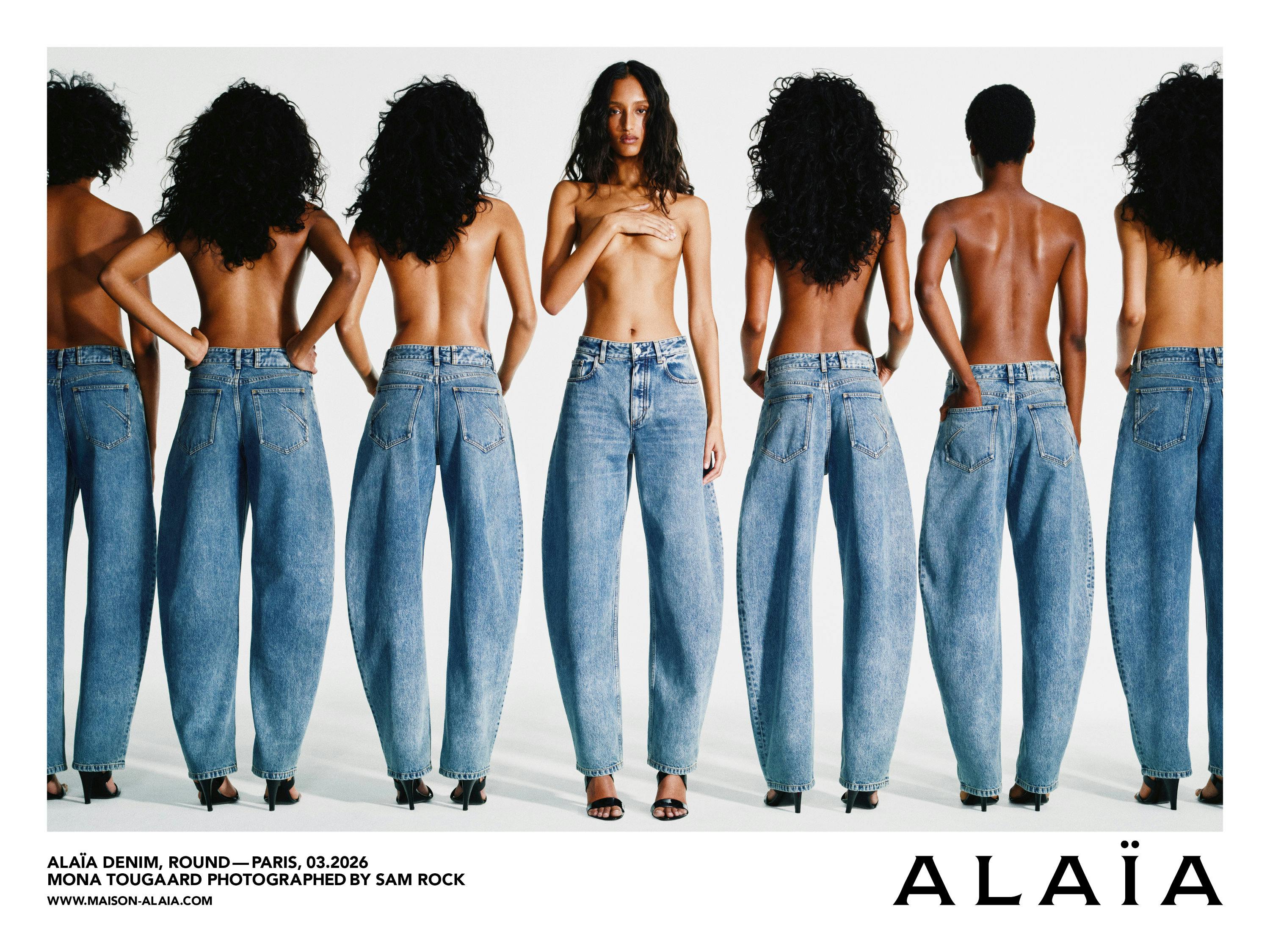 Alaïa's New Denim Line Is Sculpturally Sexy