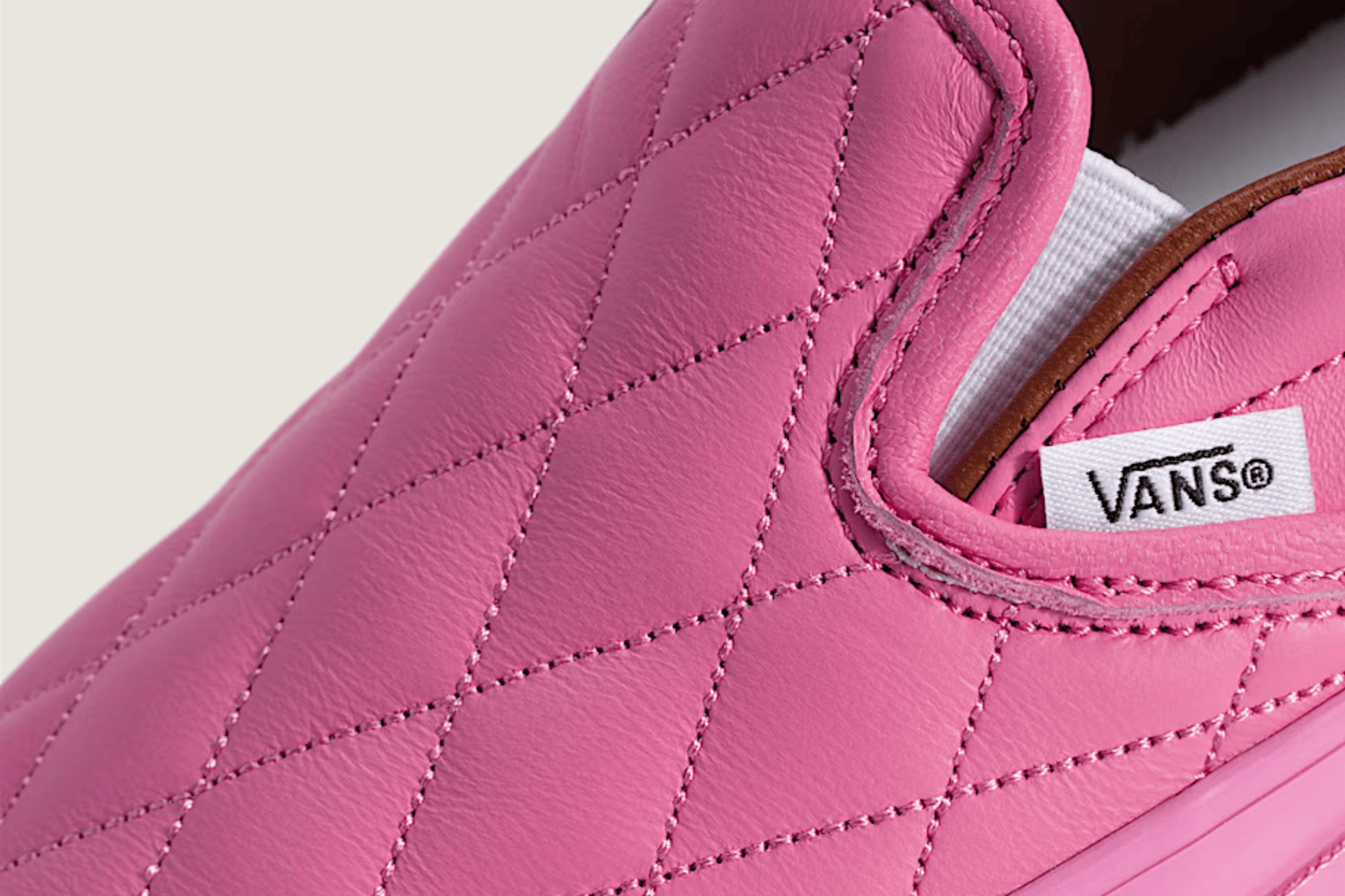 Pink quilted