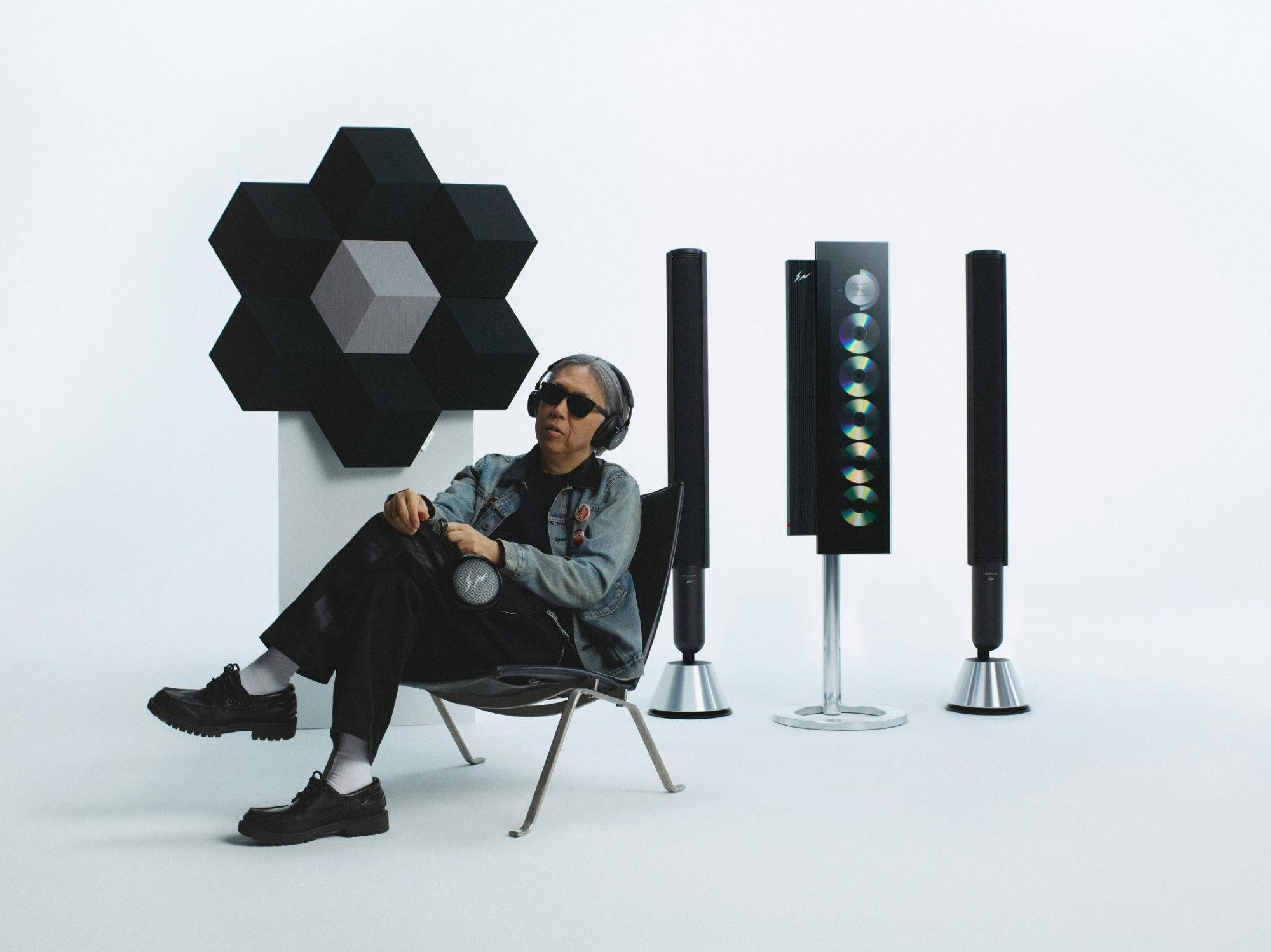 Hiroshi Fujiwara กับคอลเลกชัน Bang and Olufsen x Fragment Design — Beosound Shape, Beosystem 9000c และ Beoplay H100