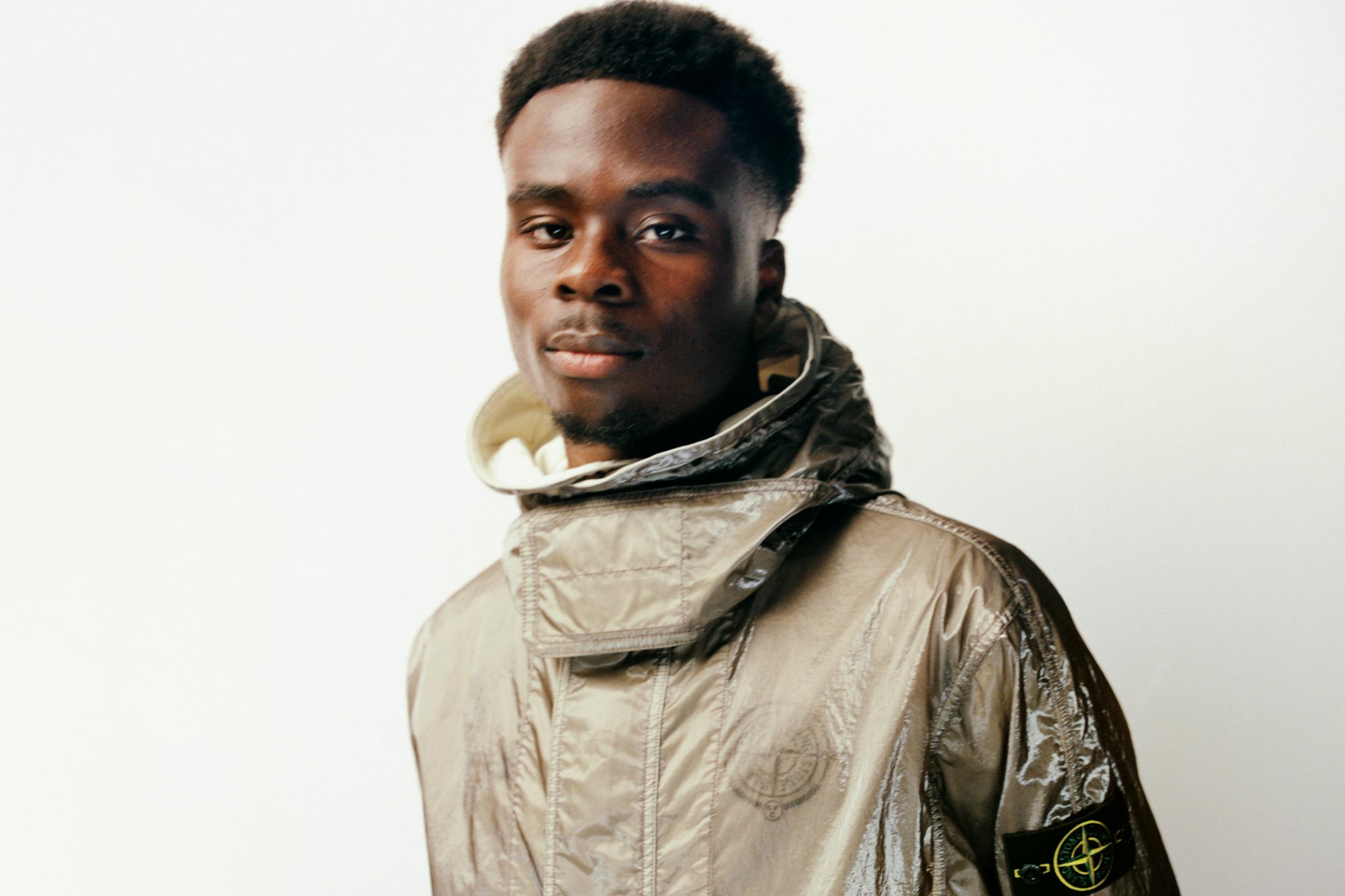 Bukayo Saka Makes Liquid Stone Island New Balance Look Ice Cold (EXCLUSIVE)