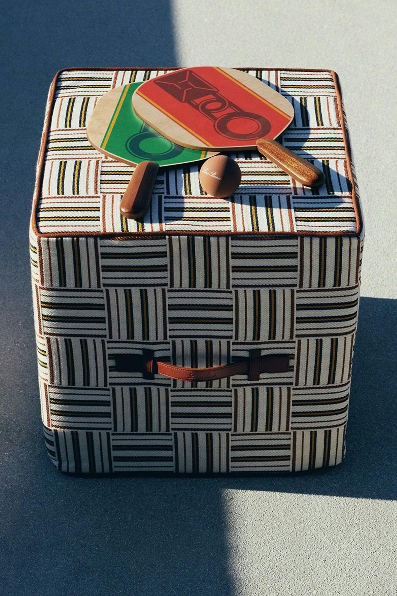 Hermes luxury beechwood and cork beach rackets