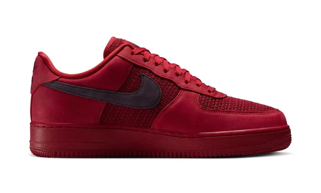 The Nike Air Force 1 Woven Tough Red Is Tonal Perfection