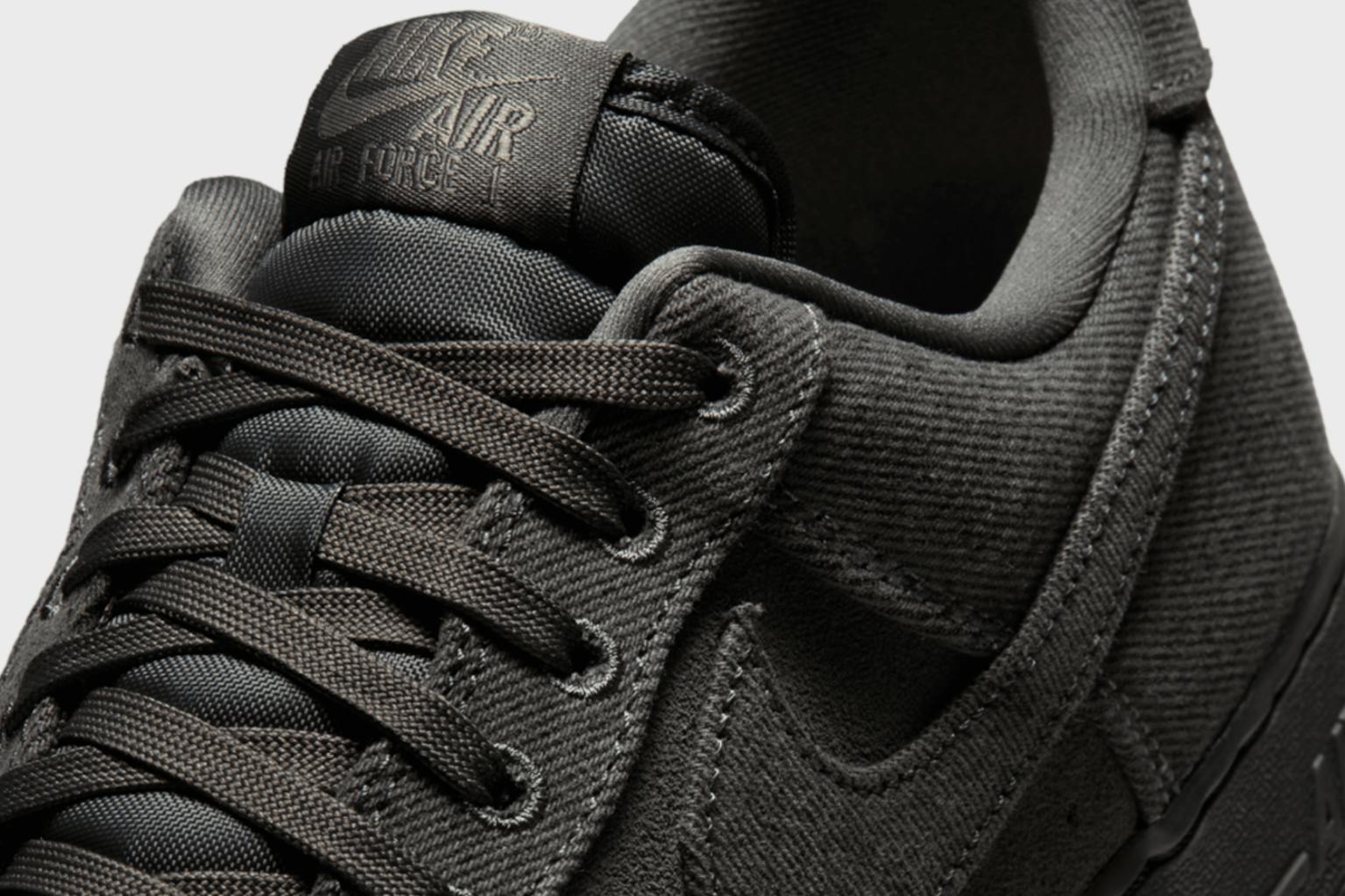 nike air force 1 black anthracite denim