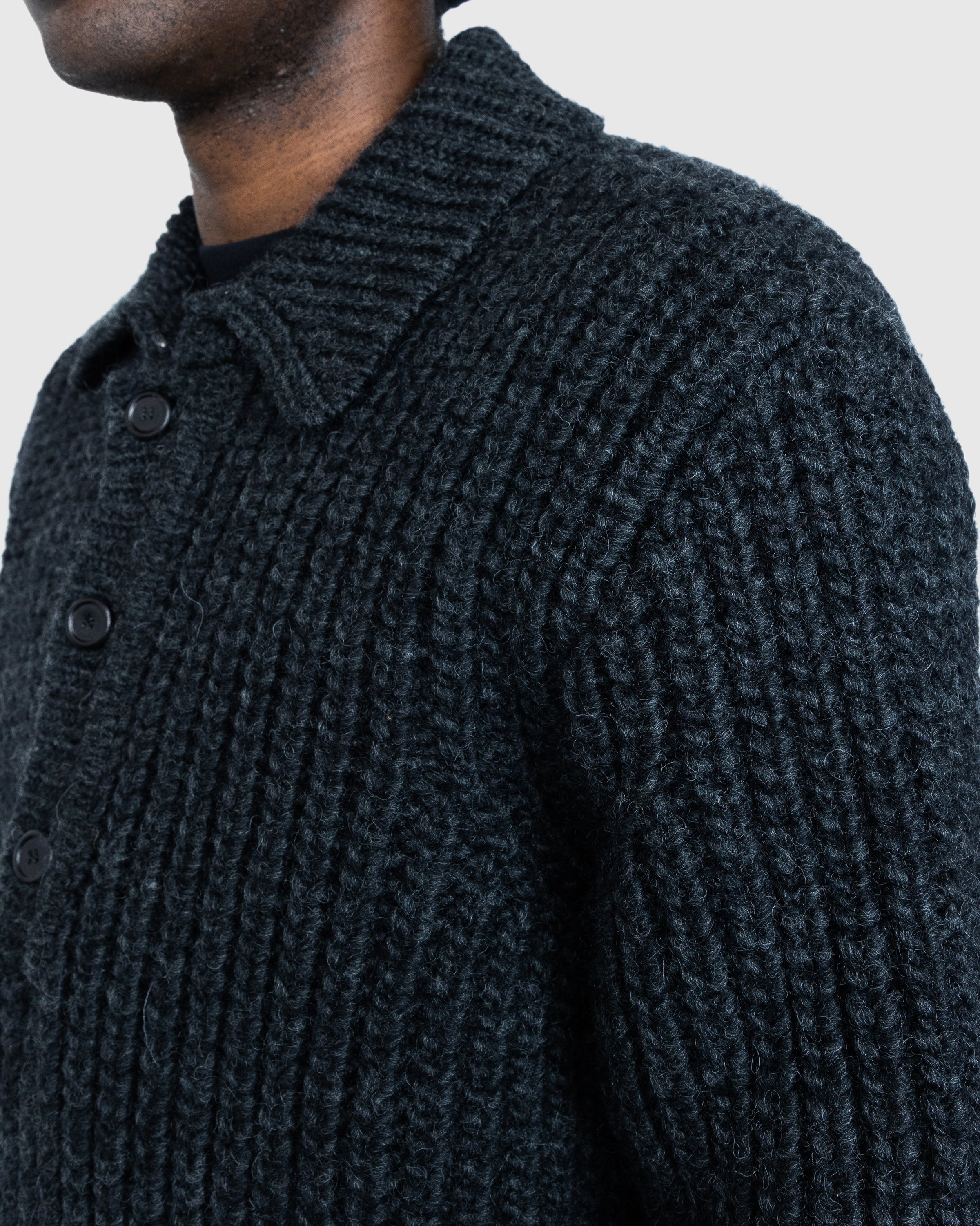 Our Legacy – Big Piquet Wolf Grey - Knitwear - Grey - Image 5