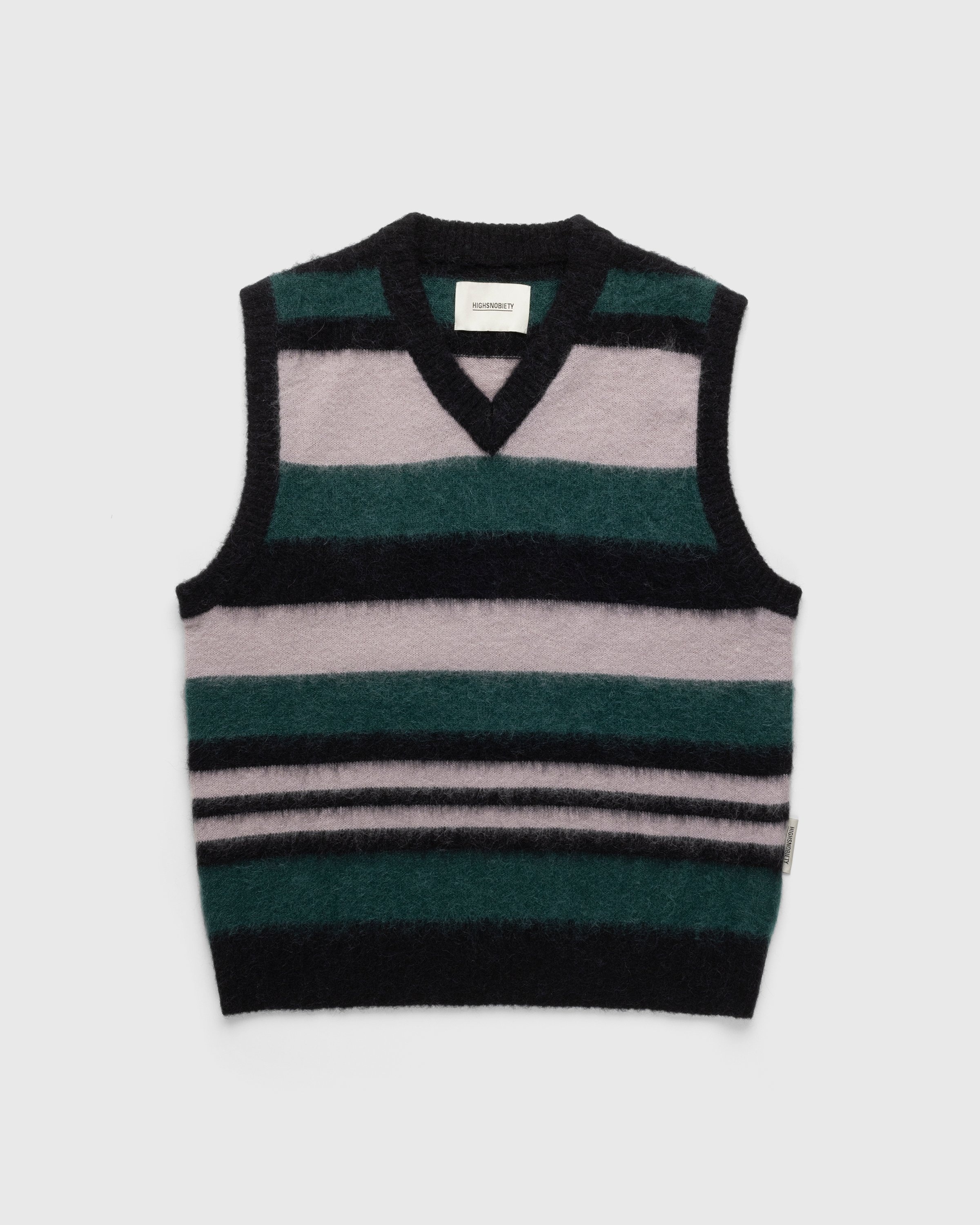 Highsnobiety – Alpaca Gradient Sweater Vest Pink/Green - Knitwear - Multi - Image 1