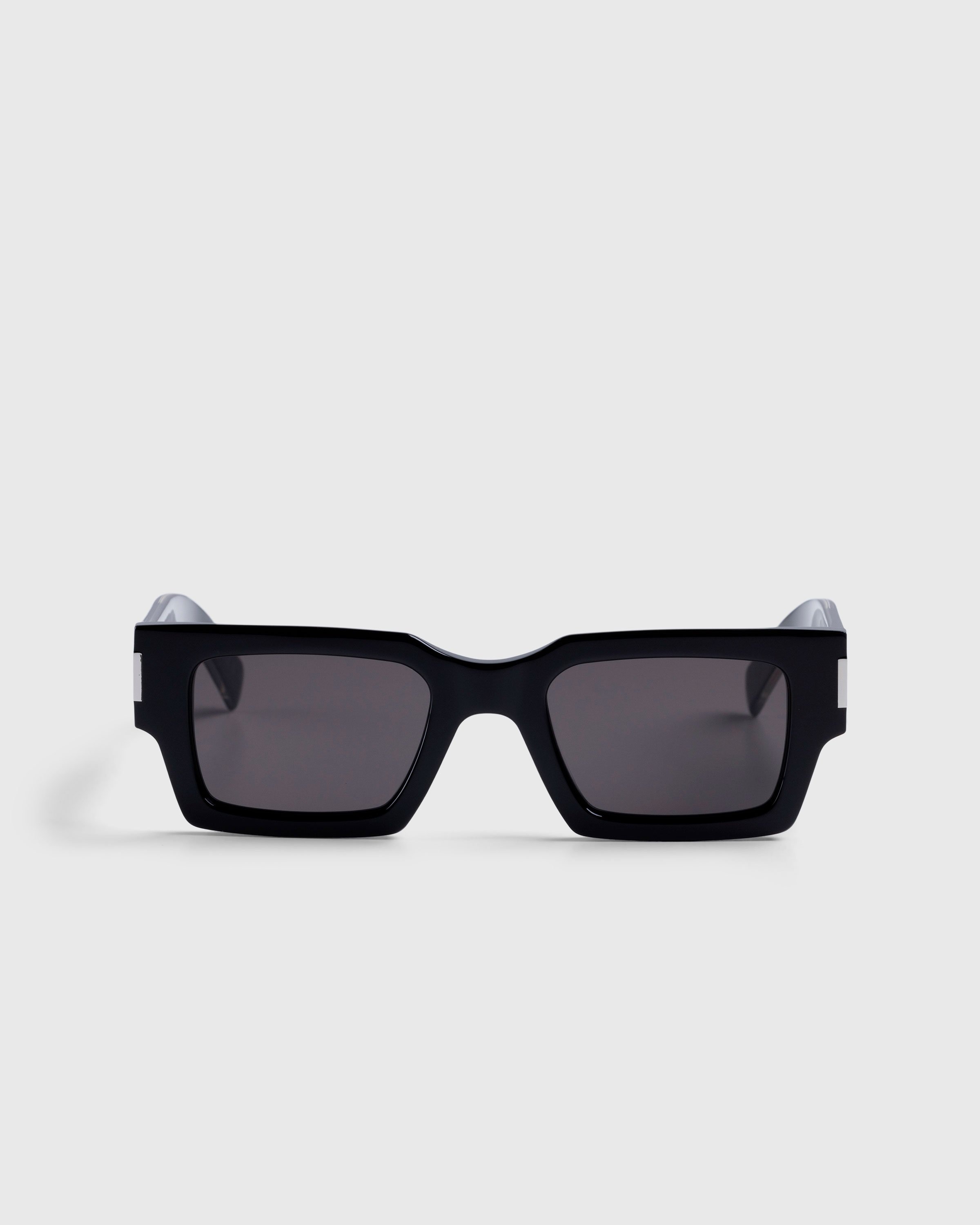 Saint Laurent – SL 572 Square Frame Sunglasses Black/Crystal - Eyewear - Multi - Image 1