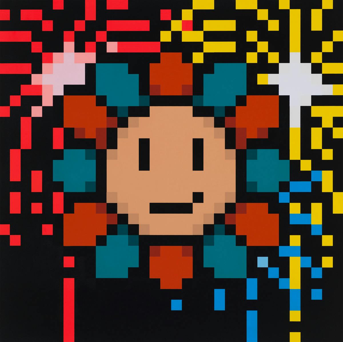 Murakami.Flower #4539 Fireworks, 2022