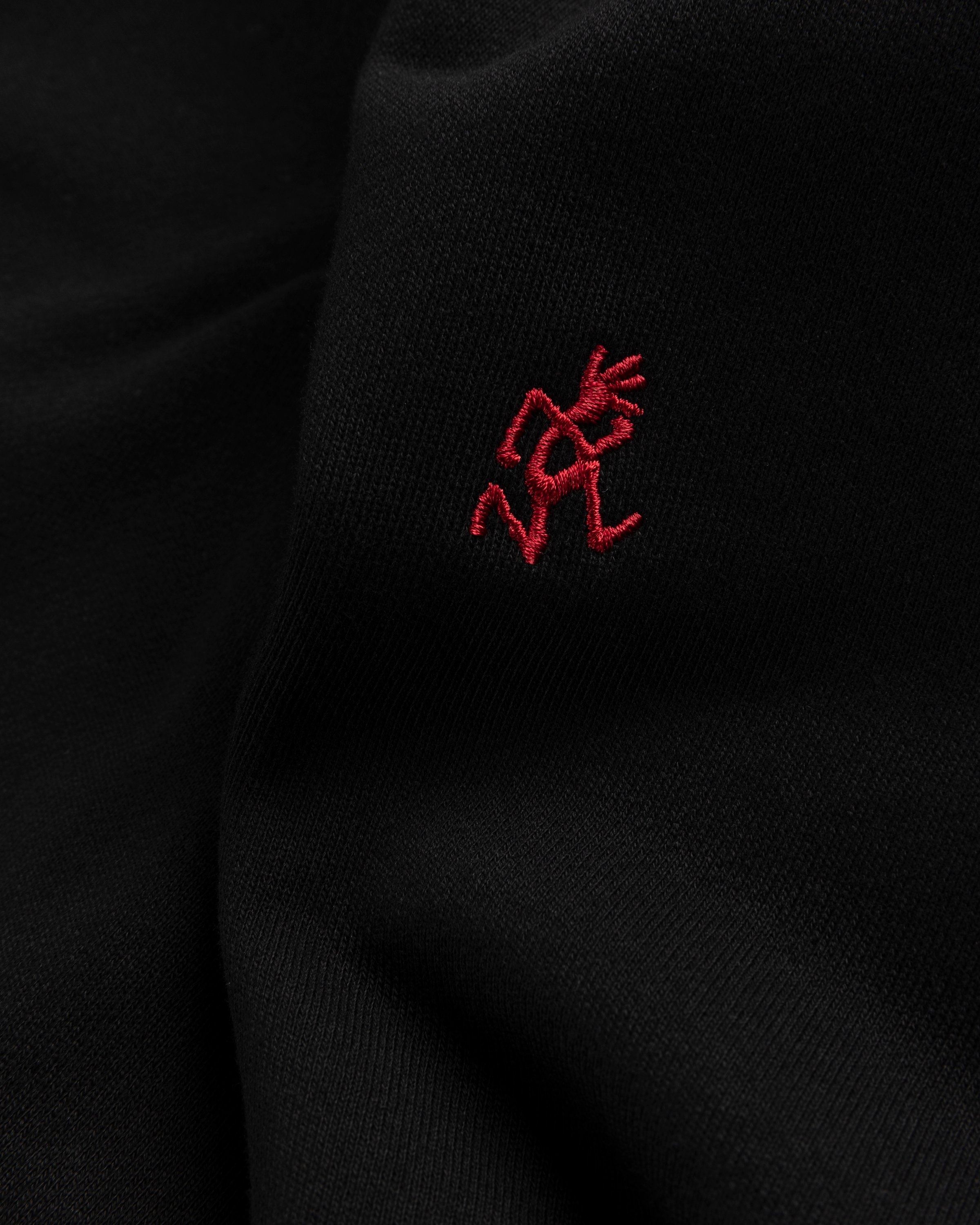 Gramicci – One Point Hooded Sweatshirt Black - Hoodies - Black - Image 4