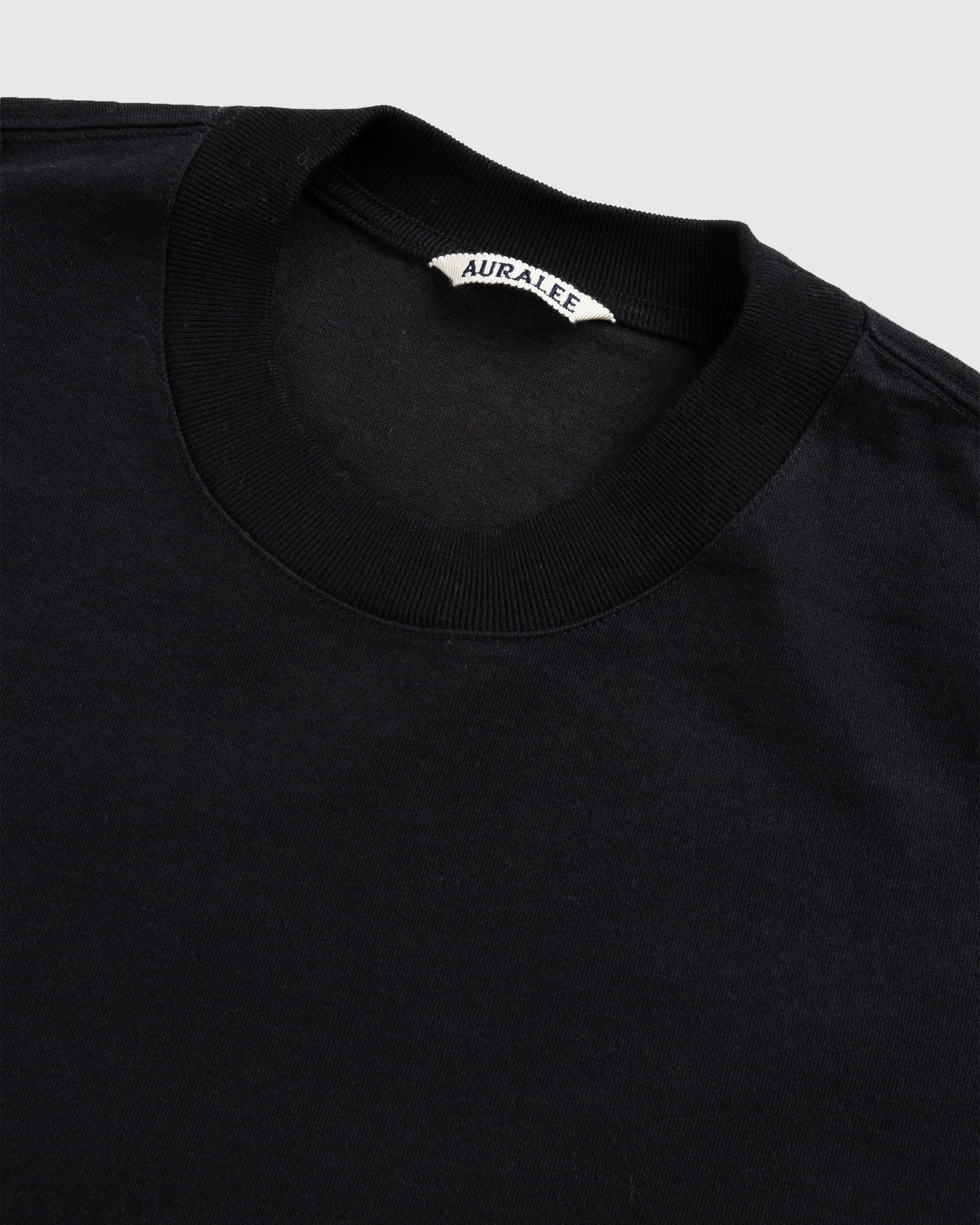 Auralee – Stand-Up Tee Black | Highsnobiety Shop