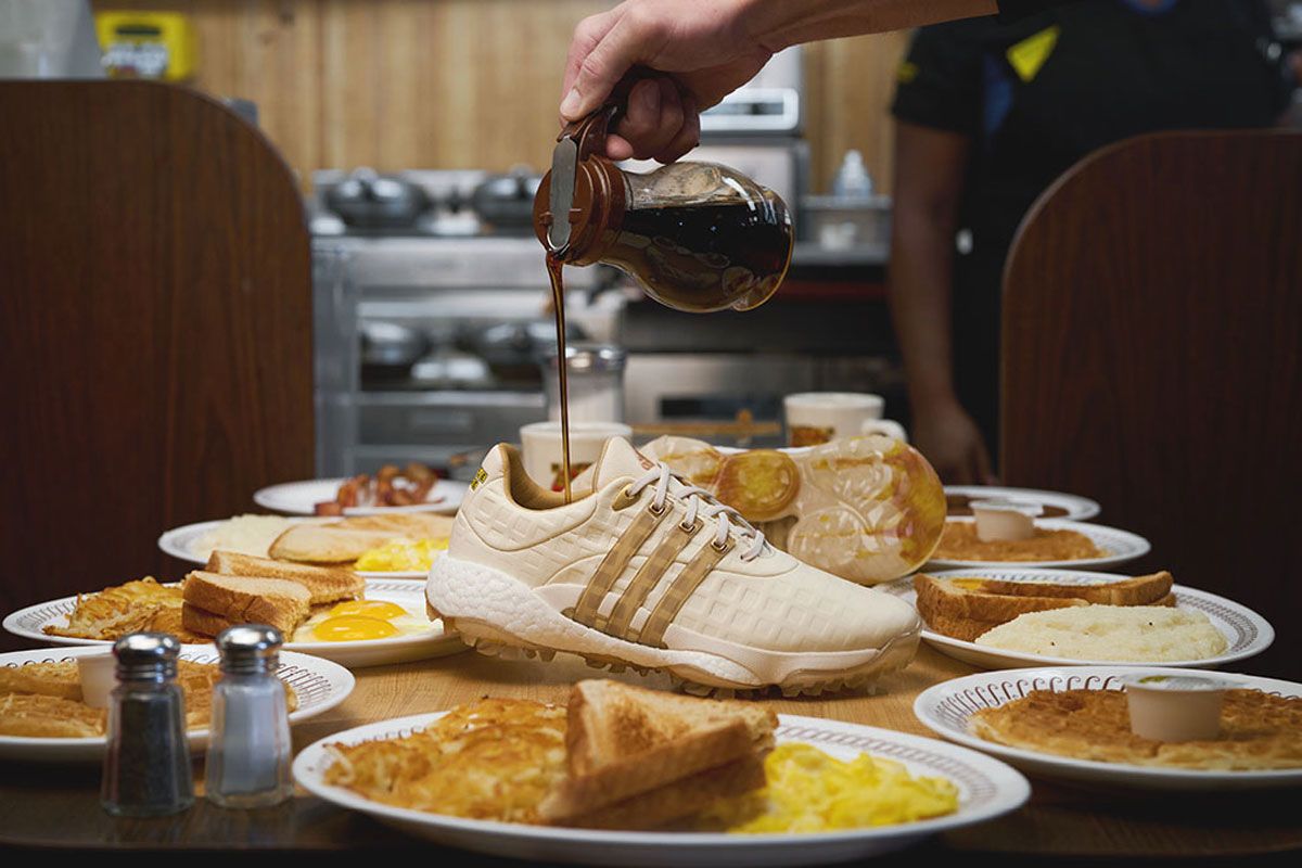 adidas x Waffle House TOUR360 22 Golf Shoe Collaboration