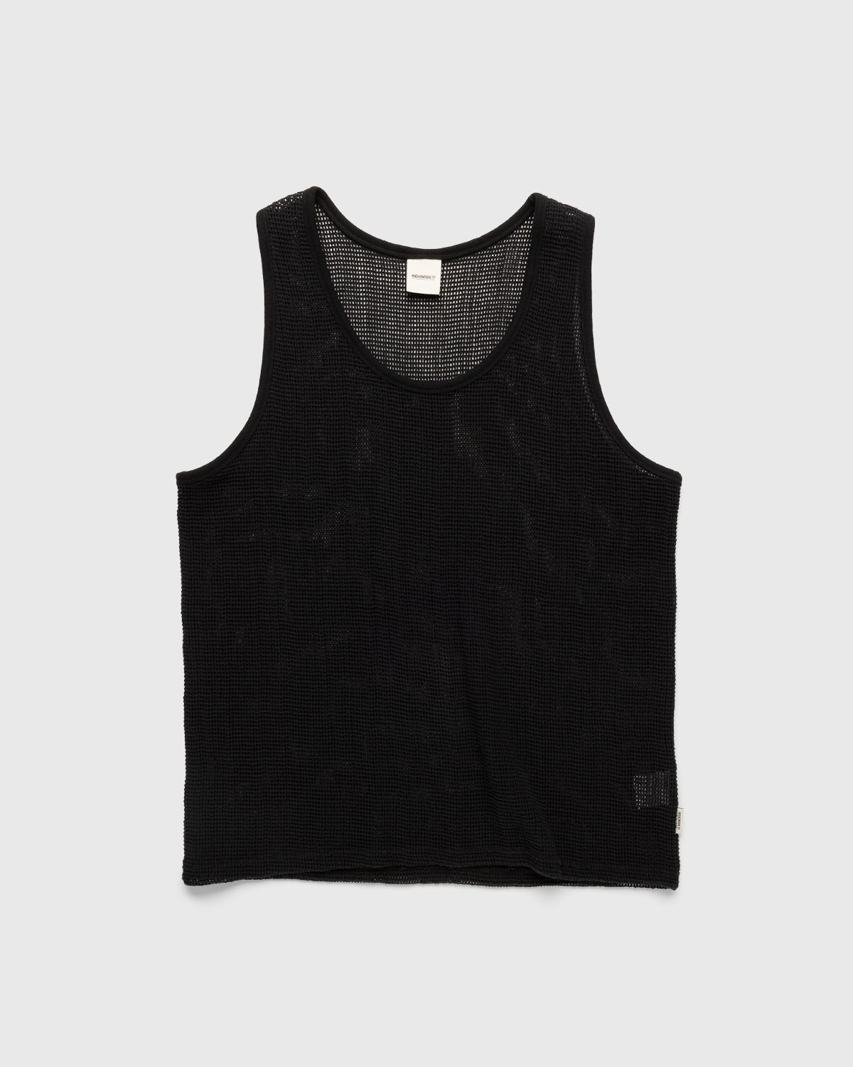 Highsnobiety – Knit Mesh Tank Top Black - Tops - Black - Image 1