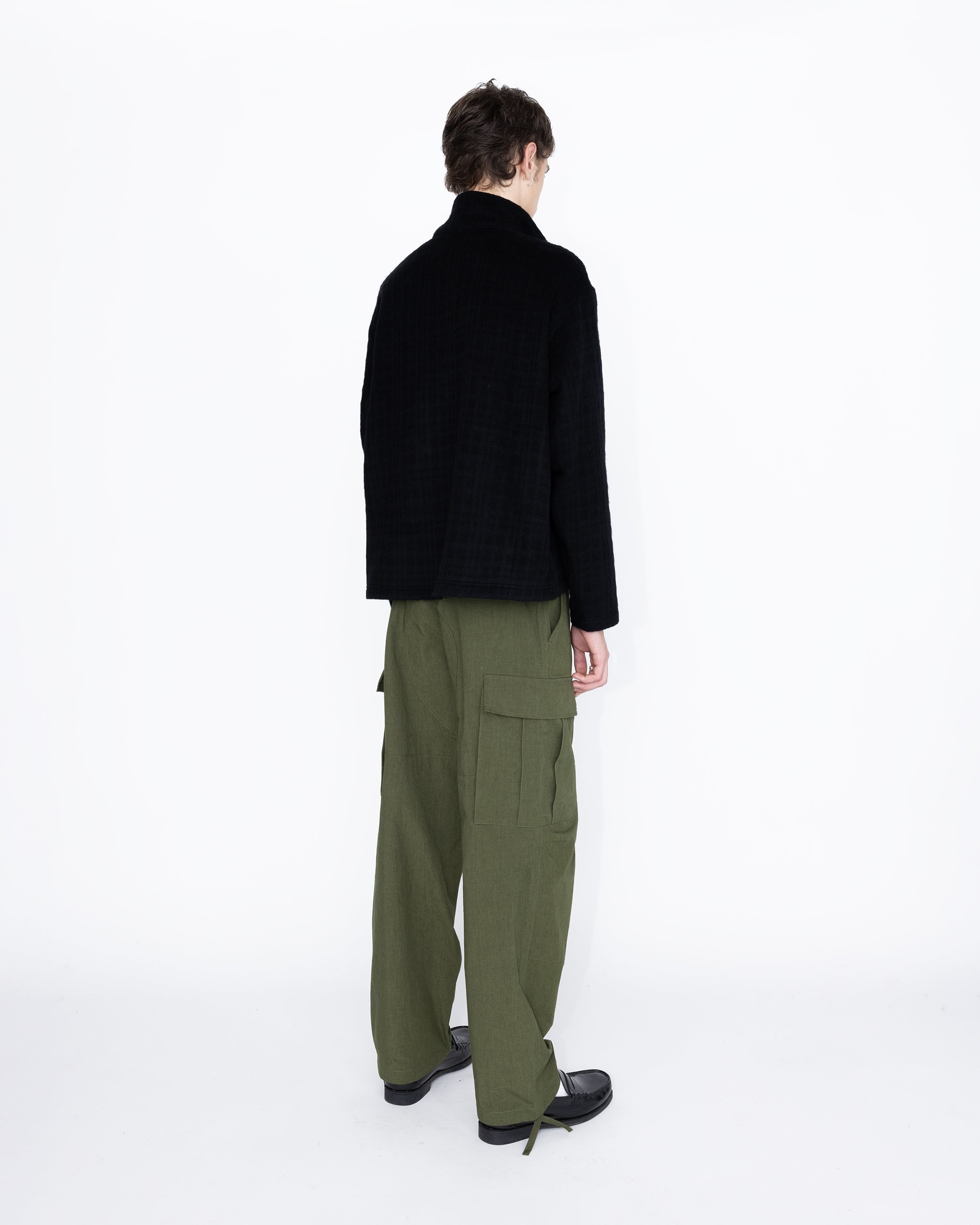 Highsnobiety HS05 – Recycled Half-Zip Wool Fleece Black - Knitwear - Black - Image 5