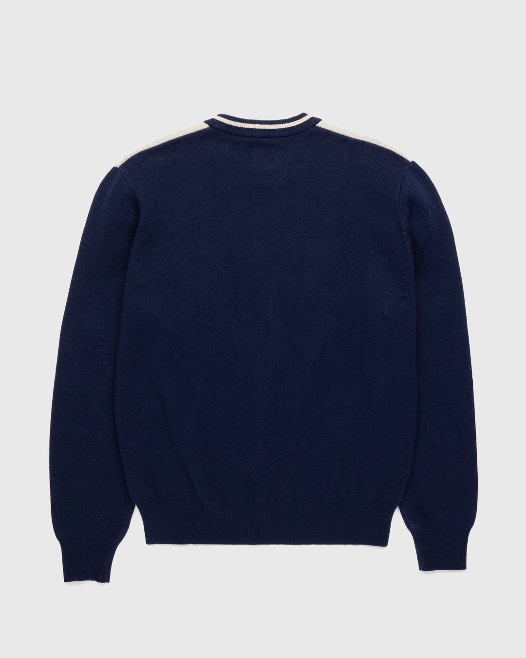 Patta – Alphabet Knitted Sweater Evening Blue/Pale Khaki - Knitwear - Green - Image 2