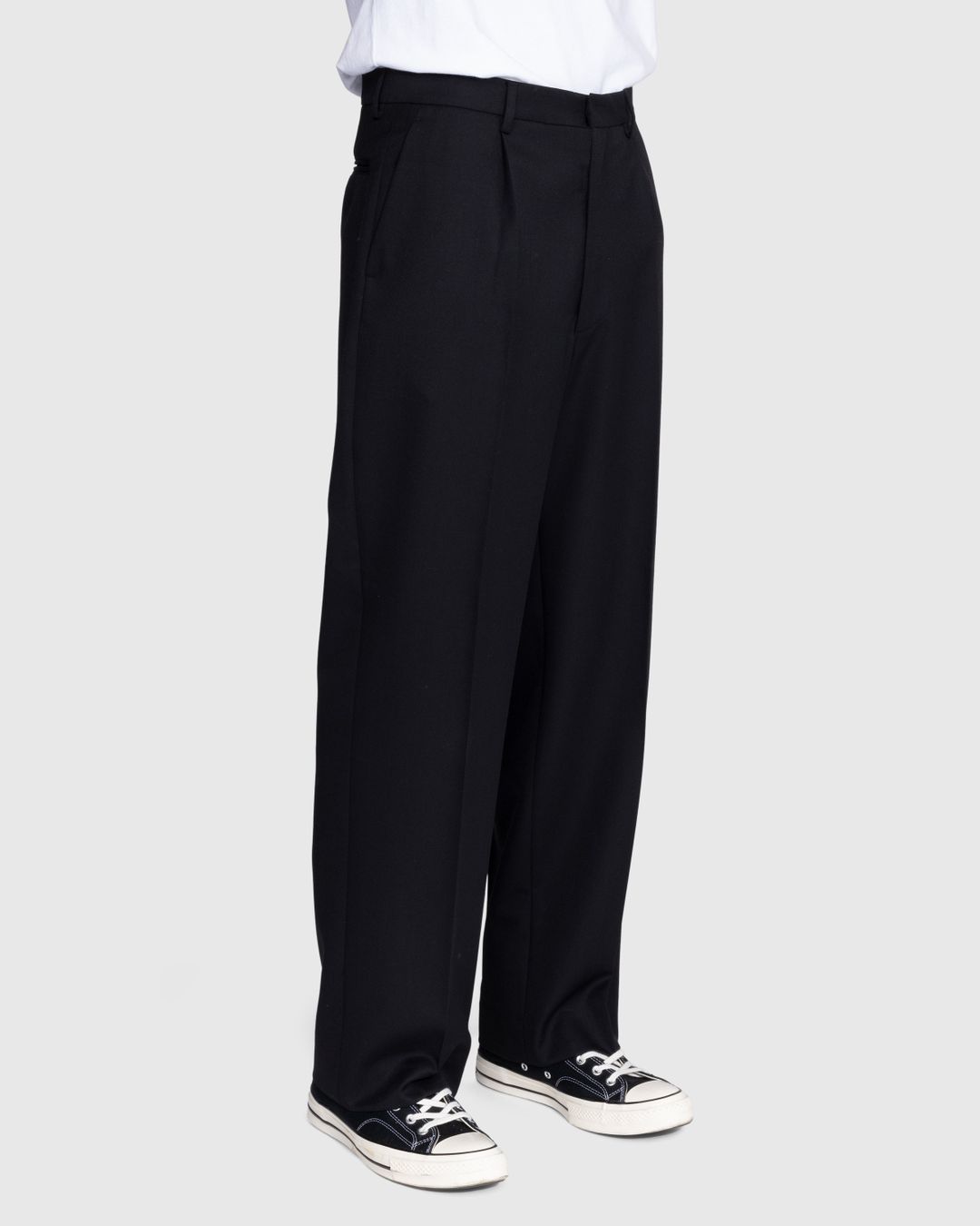 Highsnobiety Wool Dress Pant Black Highsnobiety Shop