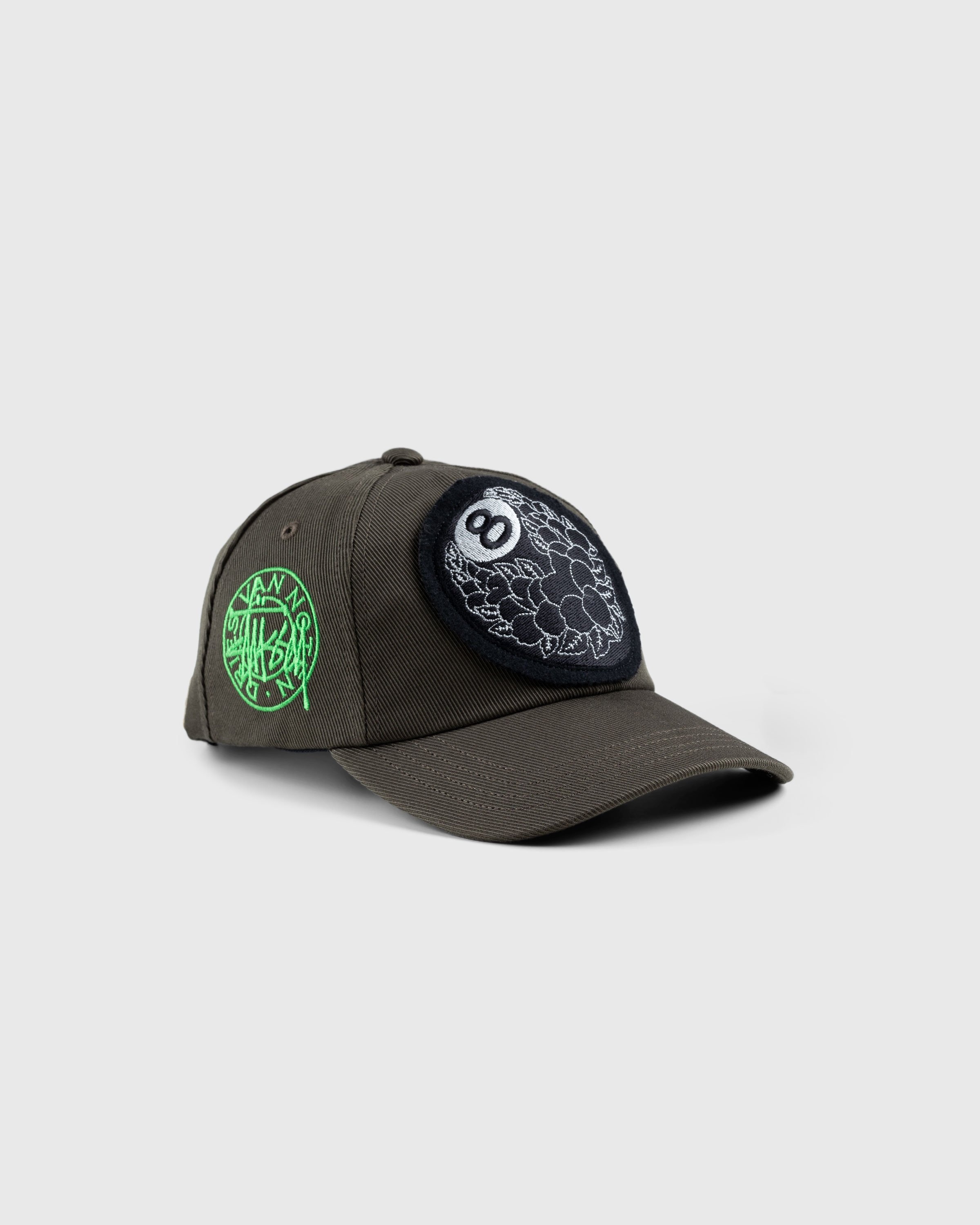 Stüssy x Dries van Noten – 8 Ball Patch Cap - Hats - Green - Image 1