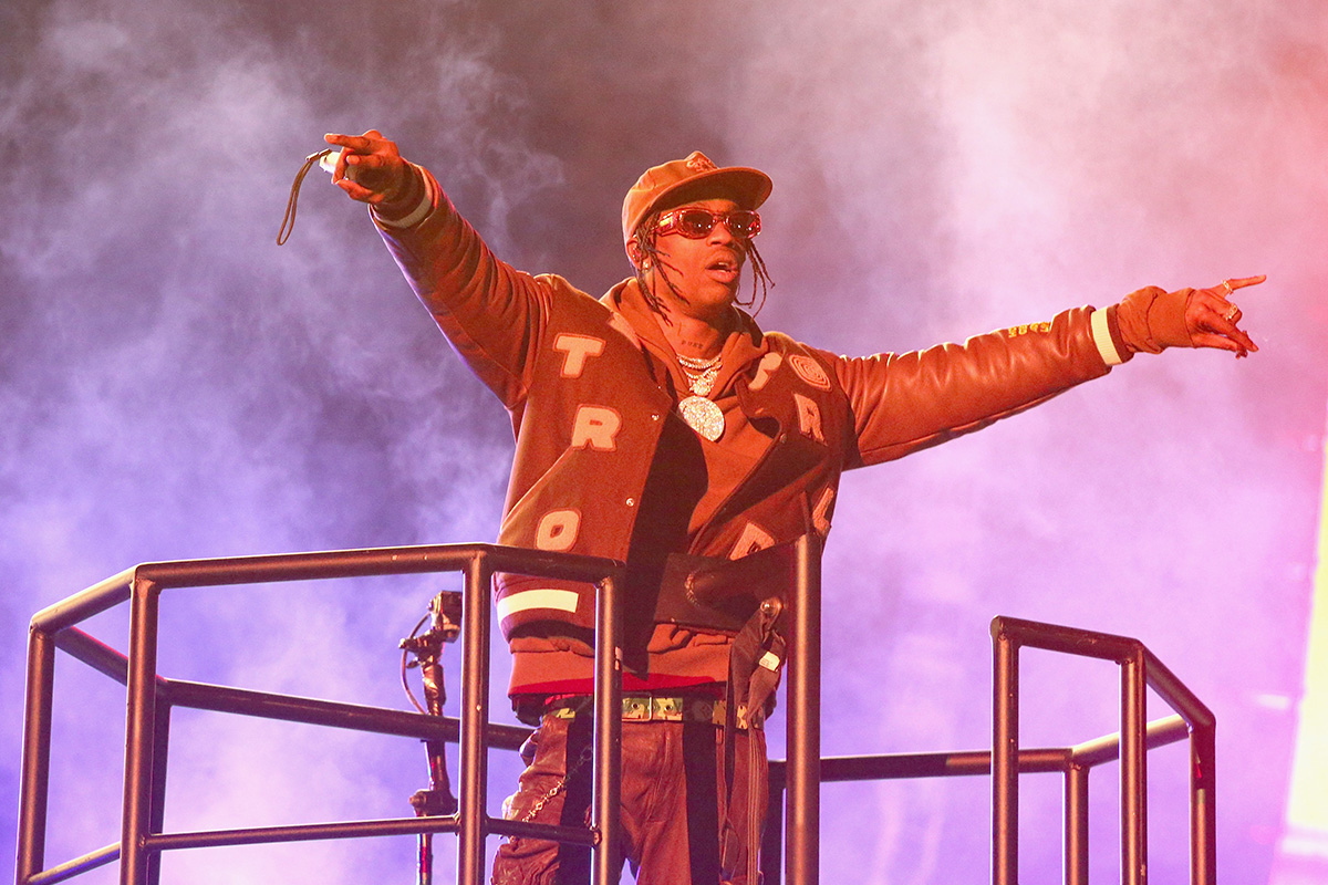 Travis Scott performs in concert during his second annual Astroworld Festival