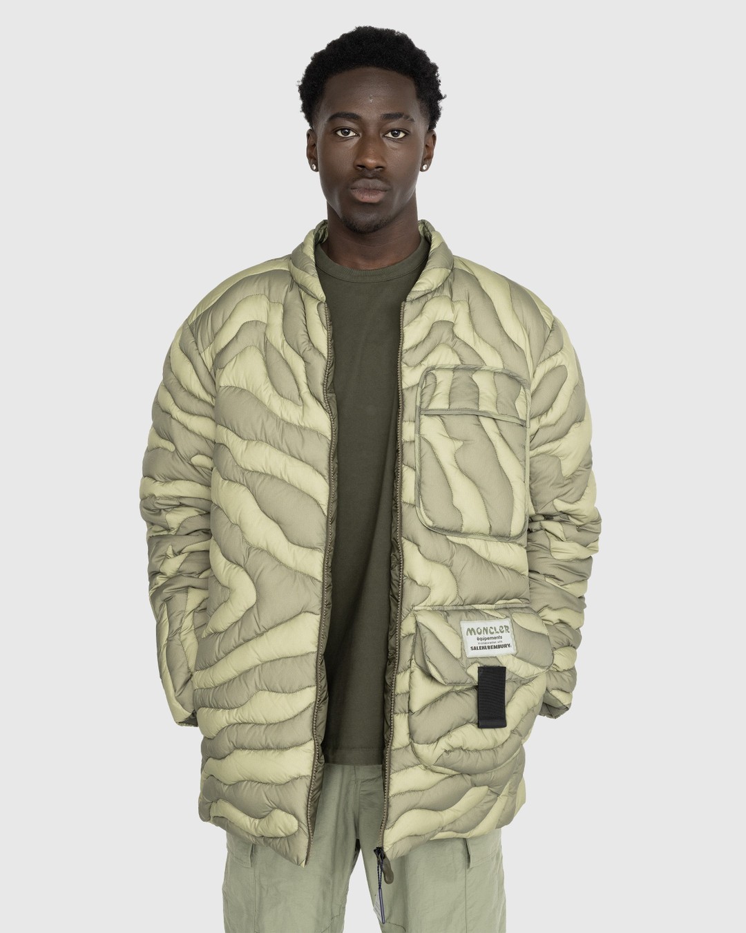 Moncler army top green jacket