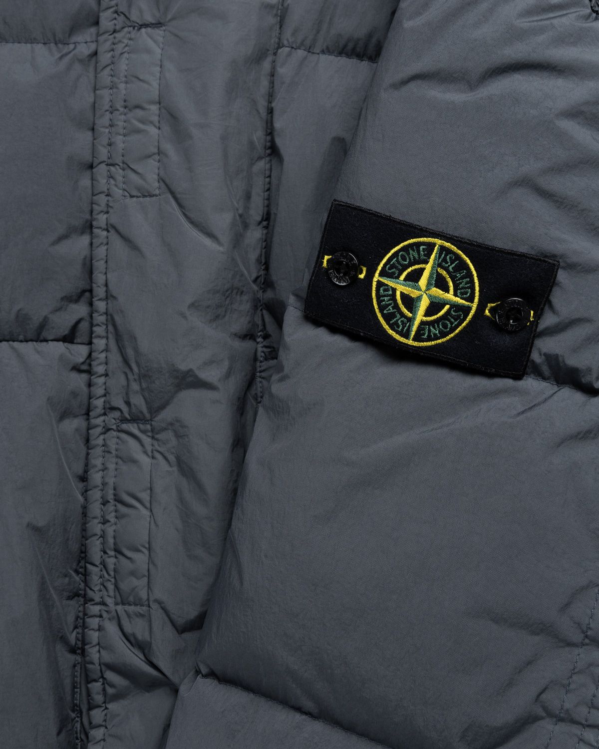 Stone Island – Garment-Dyed Long Jacket Lead Grey - Outerwear - Grey - Image 7