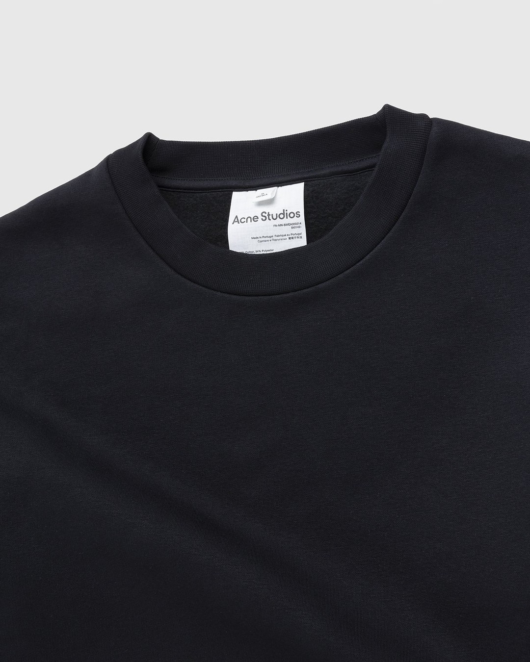 Acne Studios – Brushed Sweatshirt Black - Sweats - Black - Image 5