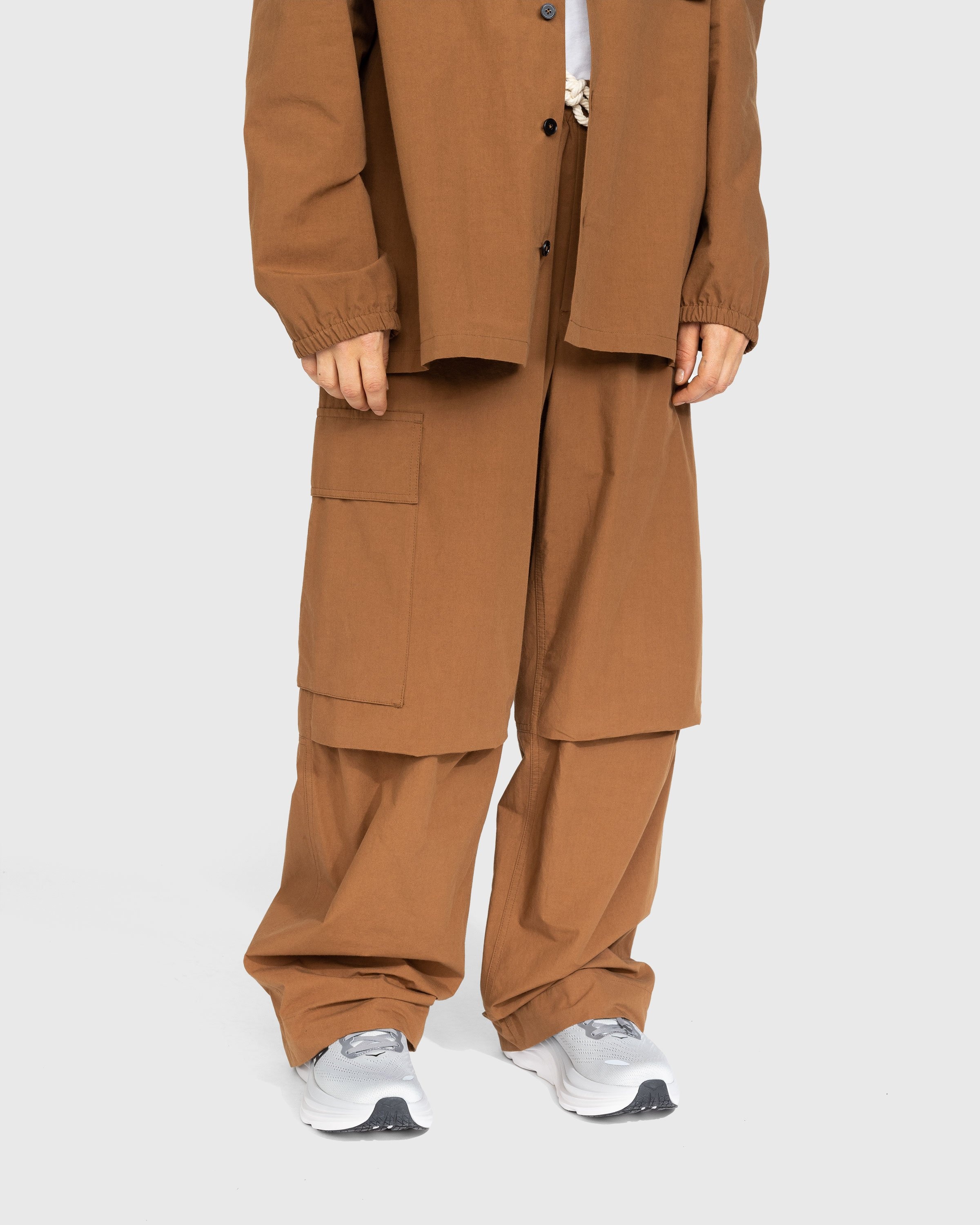 Jil Sander – Relaxed-Fit Cotton Trousers Tobacco - Pants - Brown - Image 2