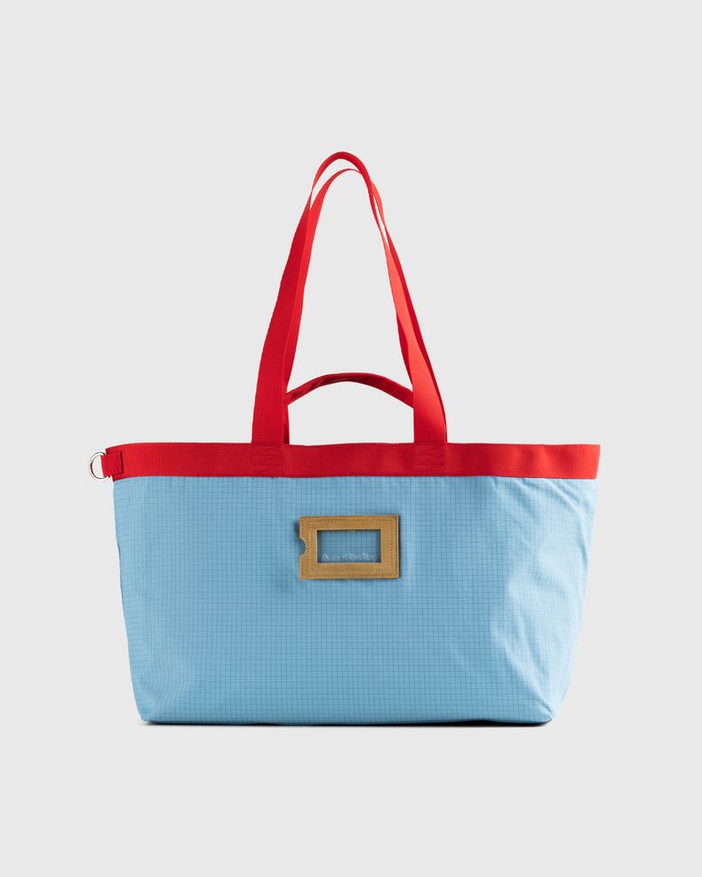 Large Nylon Tote Bag Blue