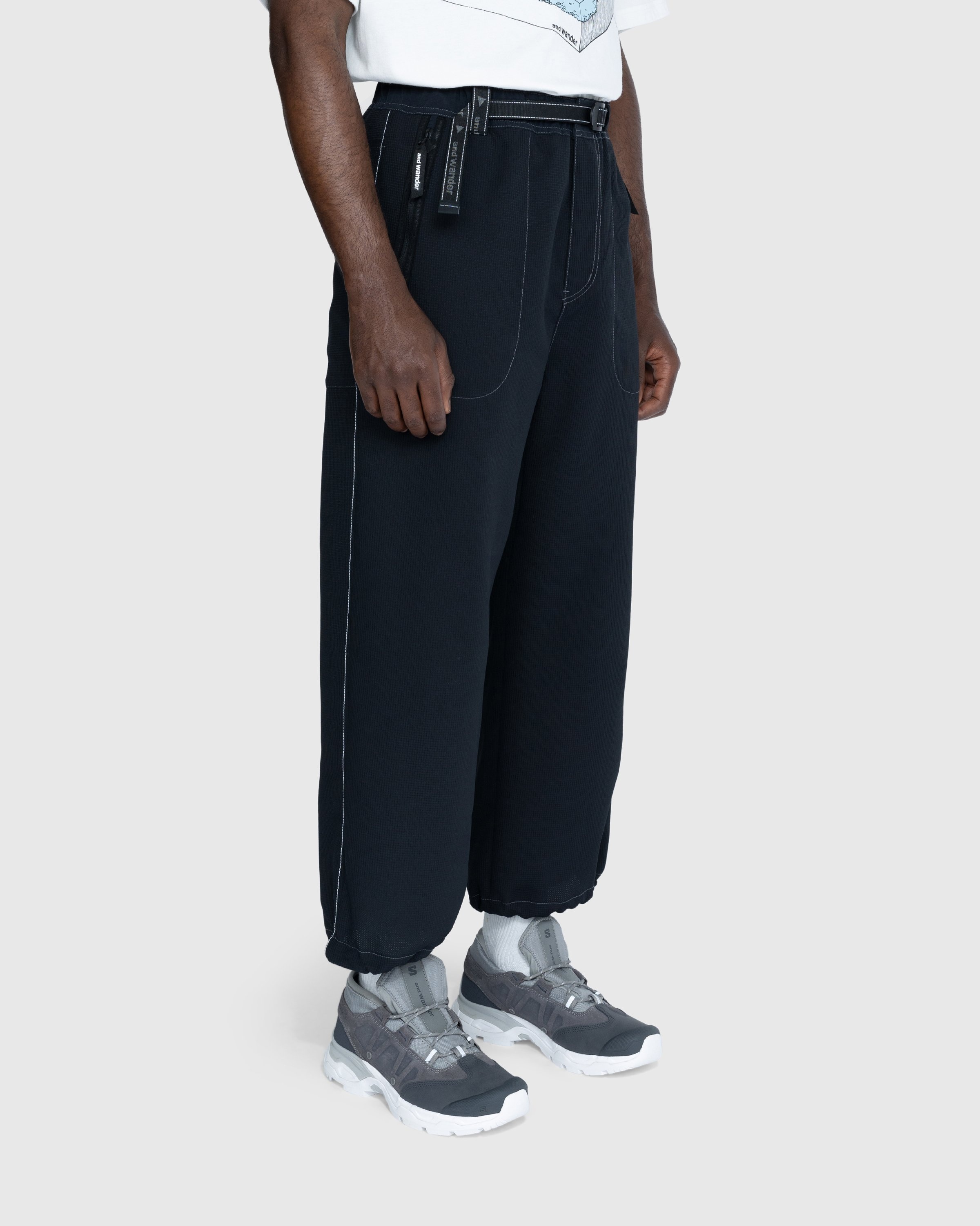 And Wander – Vent Pants Black - Pants - Black - Image 2