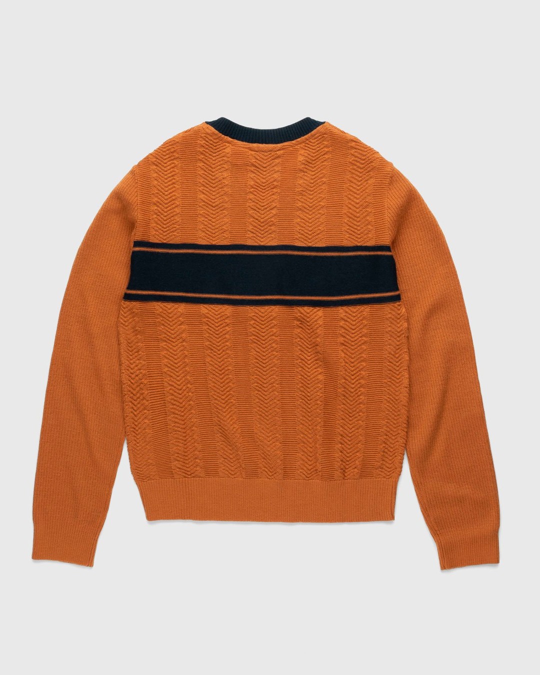 Adidas x Wales Bonner – Knit Longsleeve - V-Necks Knitwear - Orange - Image 2