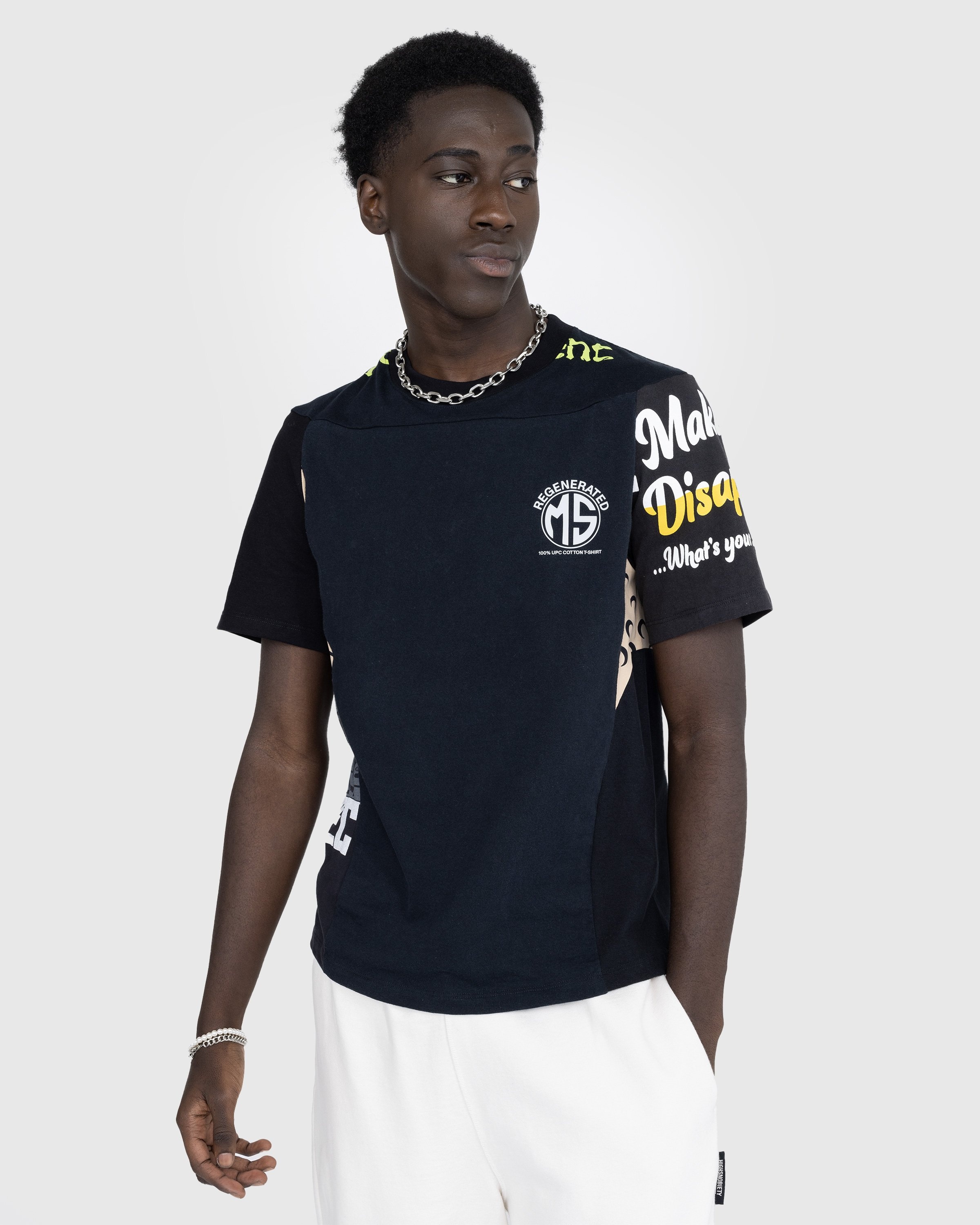 Marine Serre – Regenerated Graphic T-Shirt Black - Tops - Black - Image 2