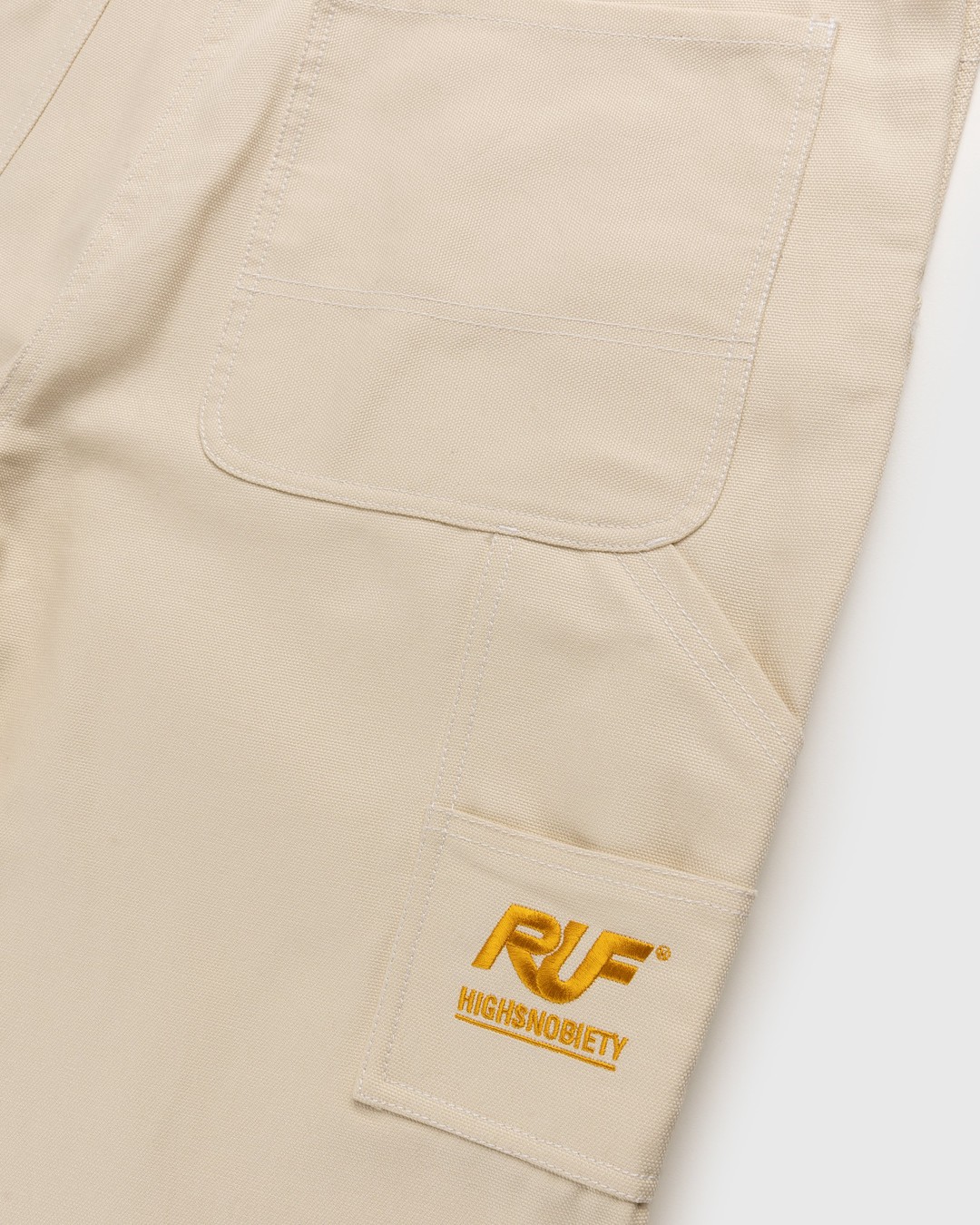 RUF x Highsnobiety – Cotton Overalls Natural - Trousers - Beige - Image 4