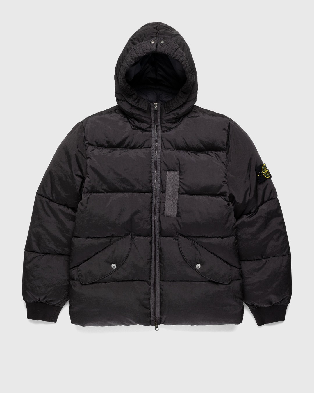 Stone island black puffer coat outlet