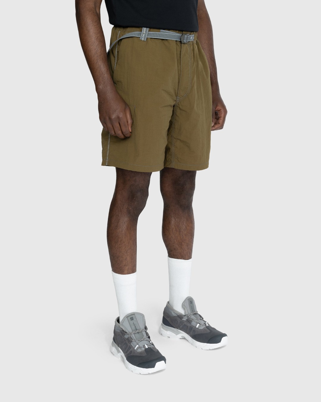 And Wander – Ny Taffeta Hiker Shorts Khaki | Highsnobiety Shop
