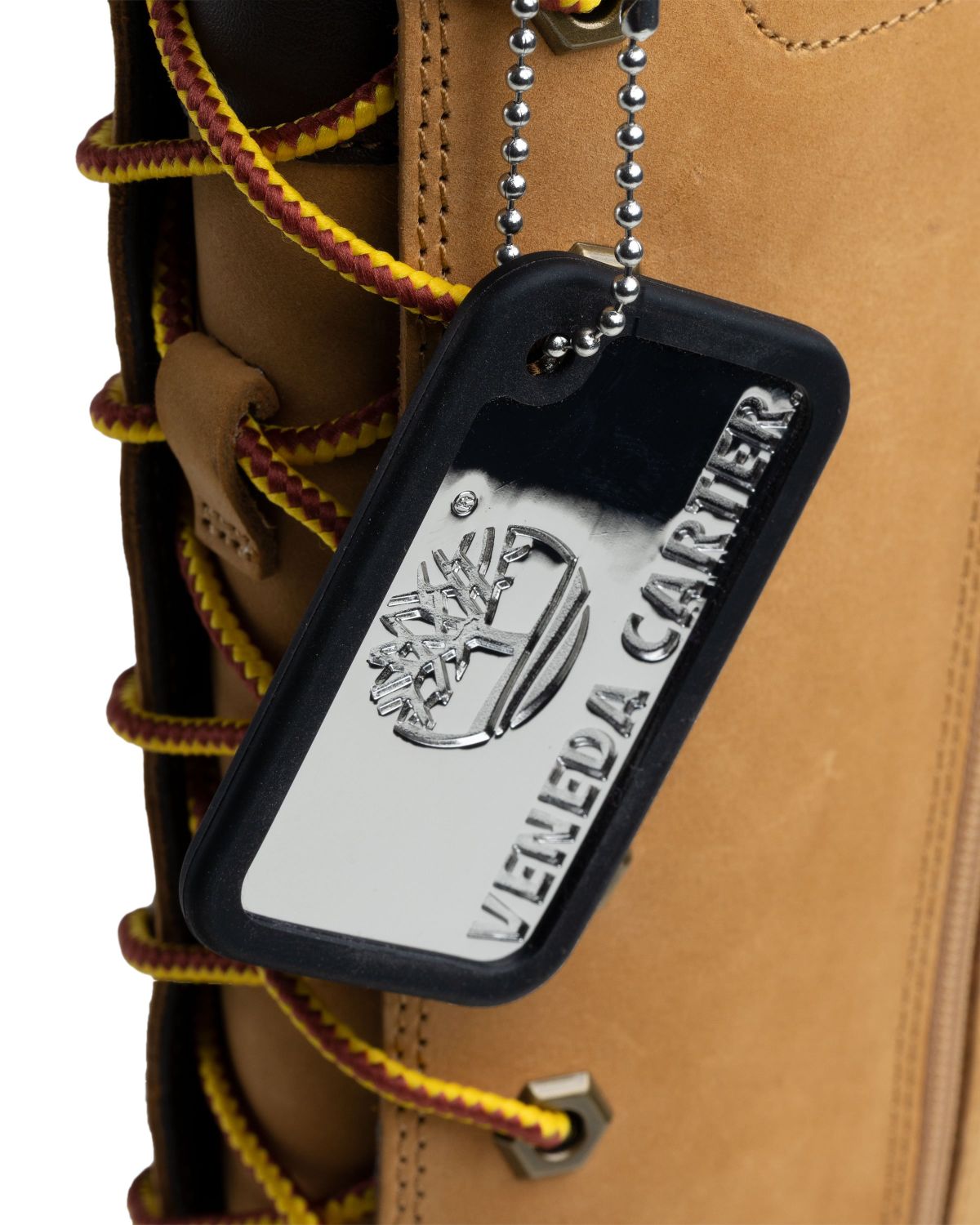 Veneda Carter x Timberland – Tall Lace Boot Yellow - Boots - Brown - Image 6