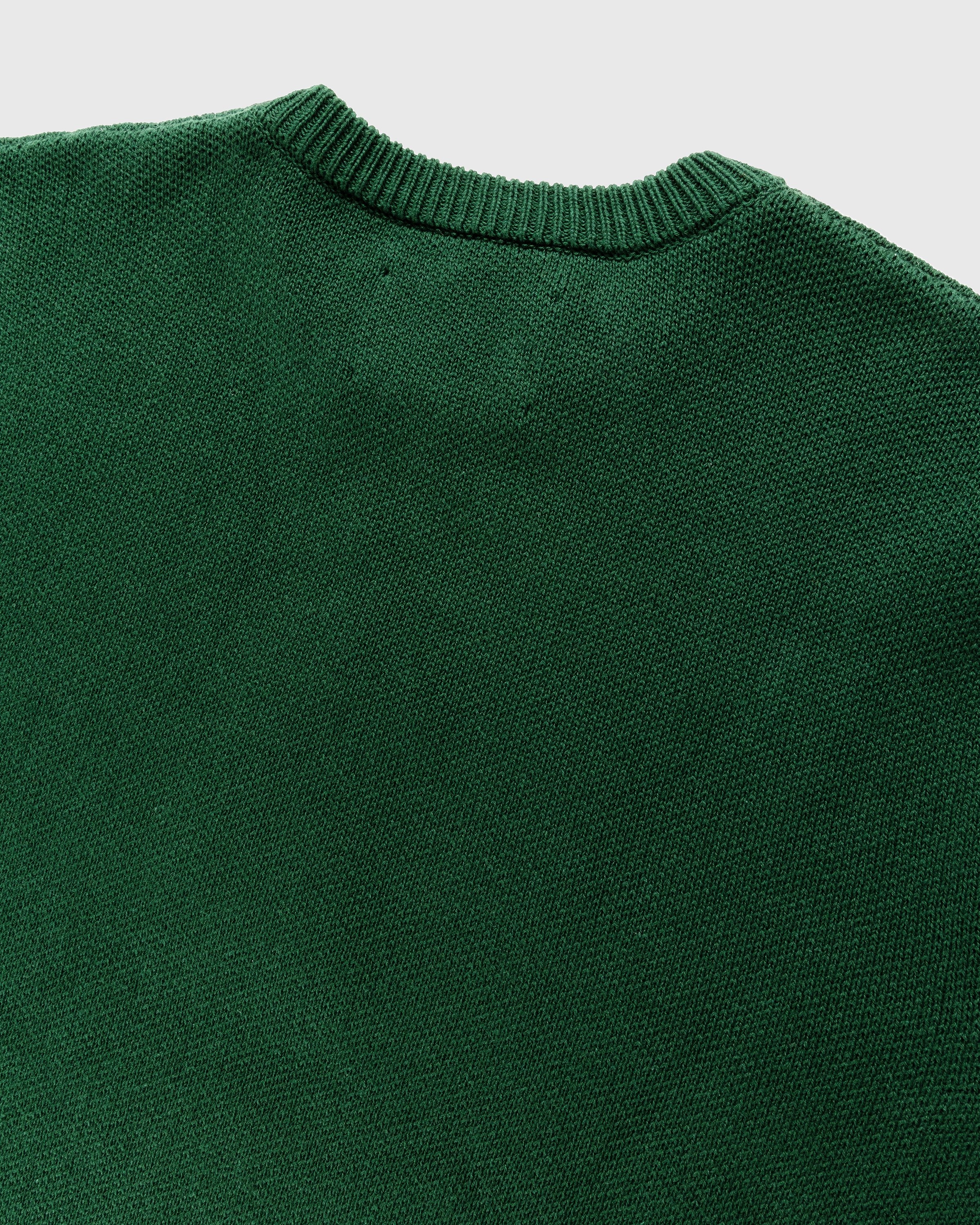 RUF x Highsnobiety – Knitted Crewneck Sweater Green - Knitwear - Green - Image 6