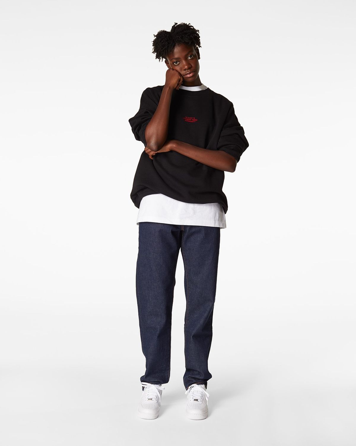 Highsnobiety – Stranger Things City of Hawkins Sweater Black - Sweats - Black - Image 8