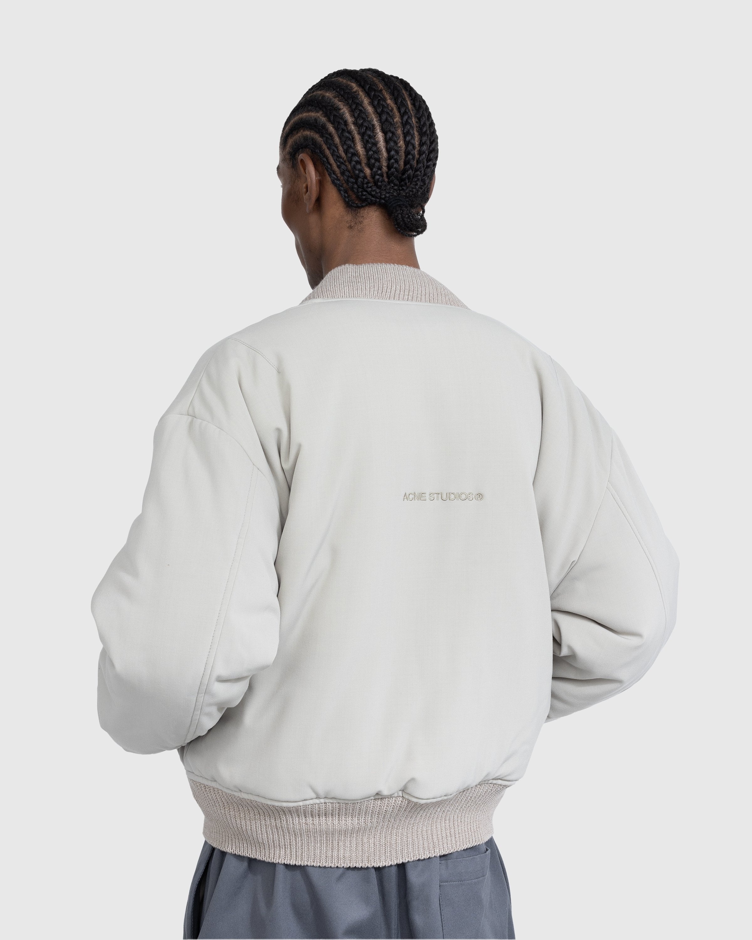 Acne Studios – Reversible Bomber Jacket Grey - Outerwear - Grey - Image 4