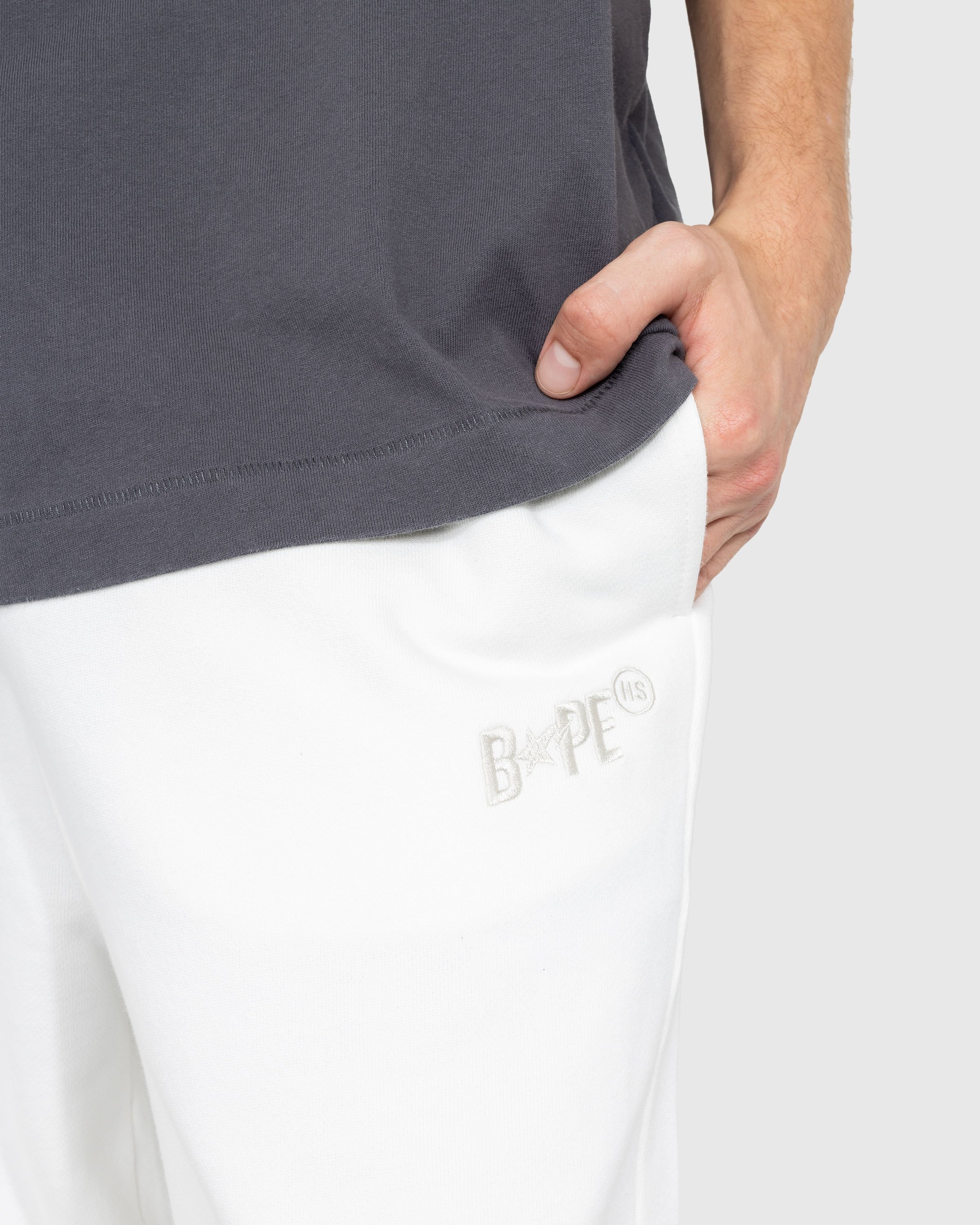 BAPE x Highsnobiety – Heavy Washed Sweat Pants Ivory - Pants - Beige - Image 5