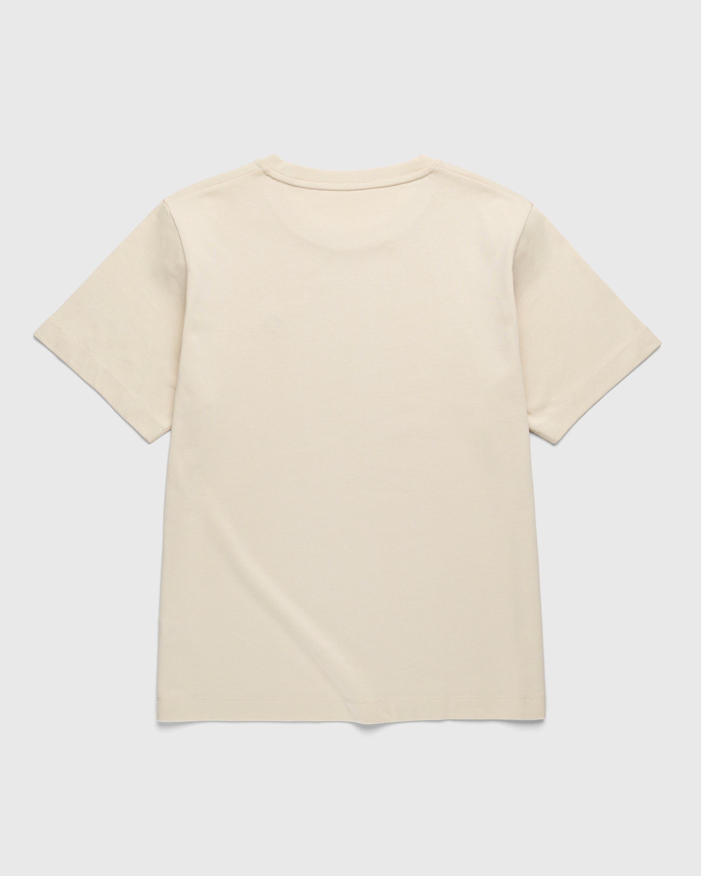 Marine Serre – Organic Cotton T-Shirt Beige - T-Shirts - Beige - Image 2