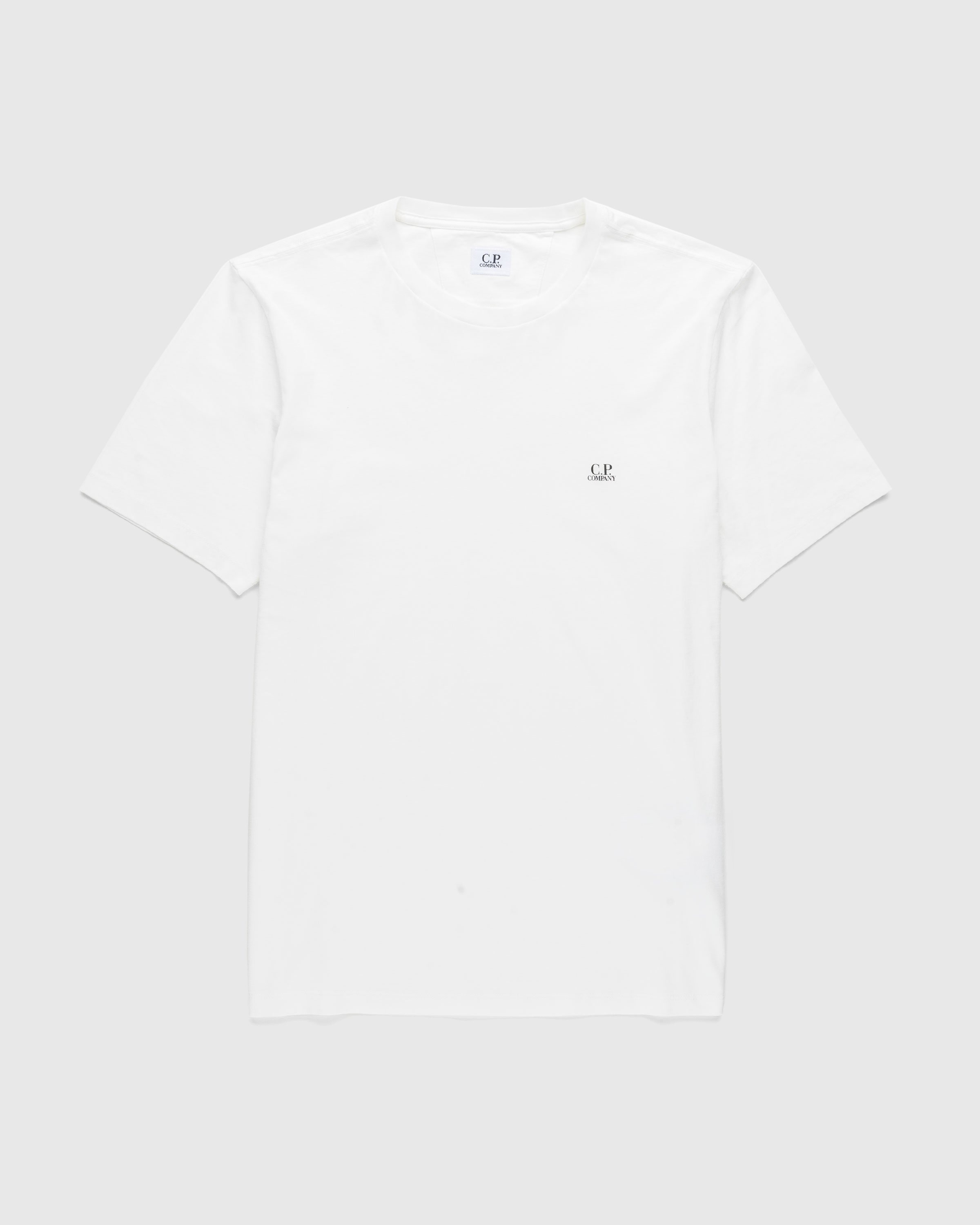 C.P. Company – Logo Print T-Shirt Gauze White - Tops - White - Image 1