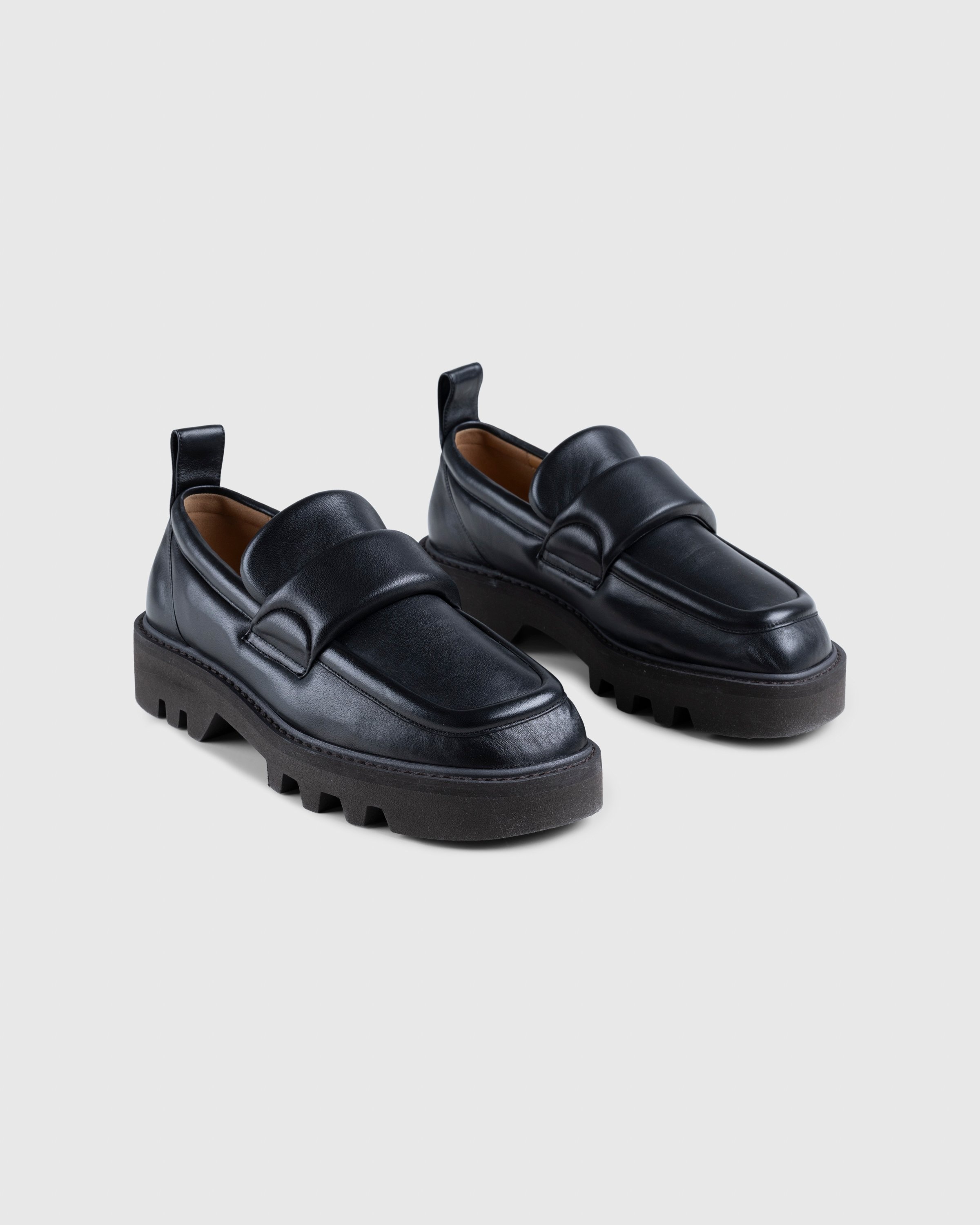 Dries van Noten – Padded Leather Loafers Black - Sandals - Black - Image 3