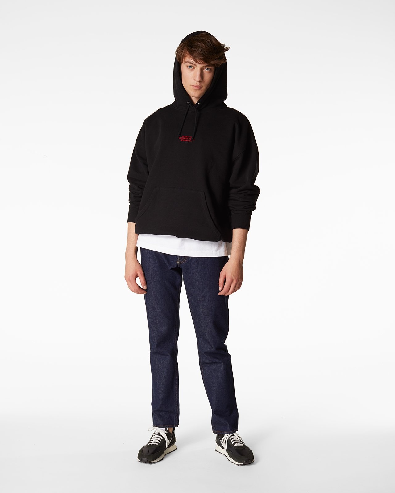 Highsnobiety – Stranger Things Logo Hoodie Black - Sweats - Black - Image 6