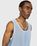 Highsnobiety – Cotton Mesh Knit Tank Top Blue - Tops - Blue - Image 5