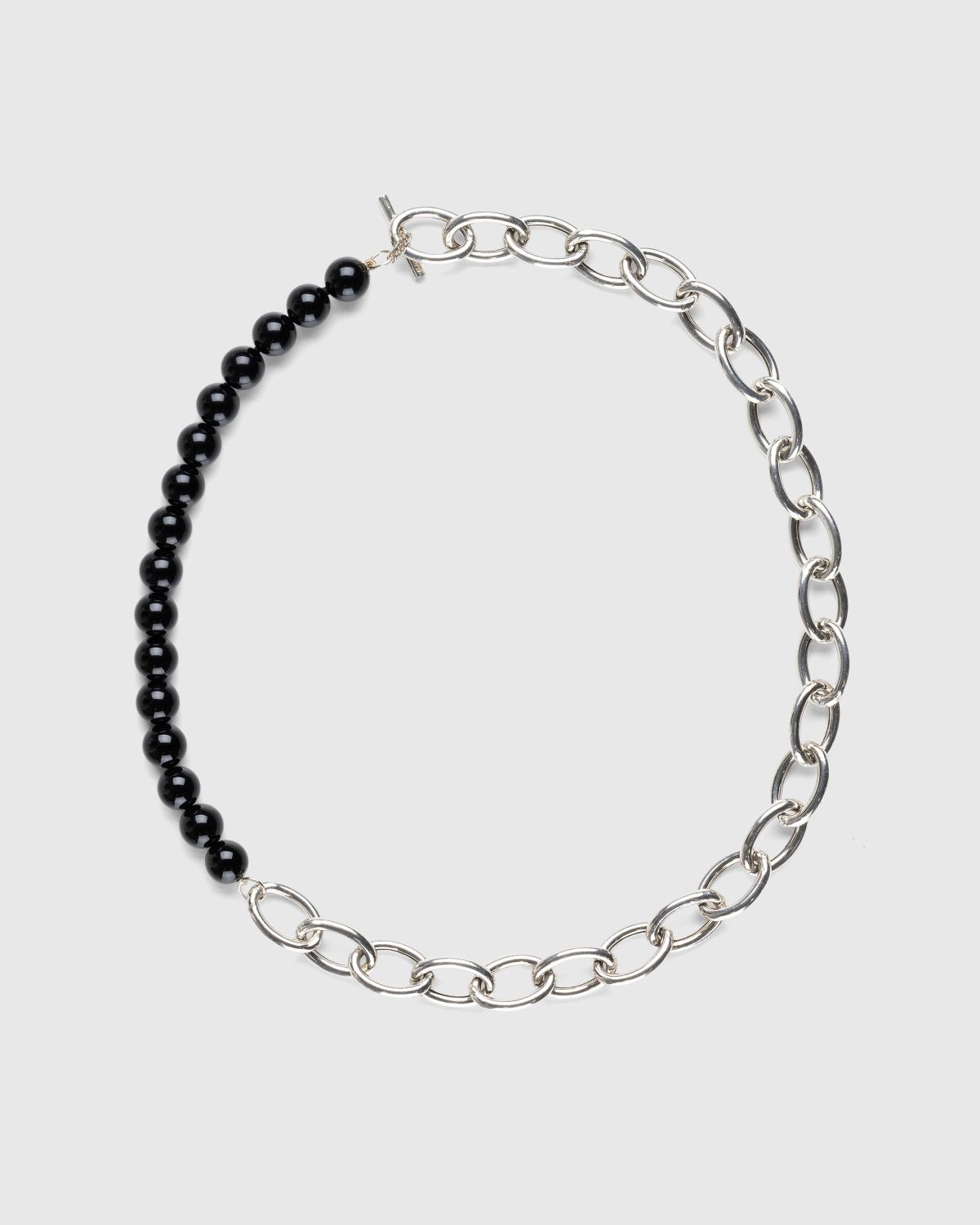Jil Sander – Solidity Necklace 4 Silver/Black | Highsnobiety Shop