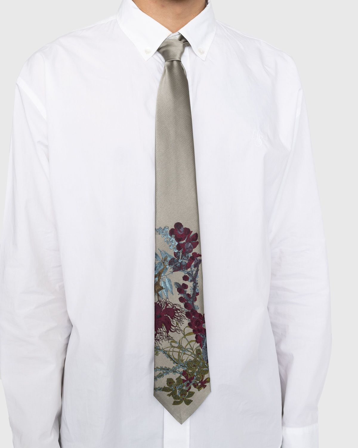 Dries van Noten – Tie 102 Gray - Accessories - Grey - Image 3