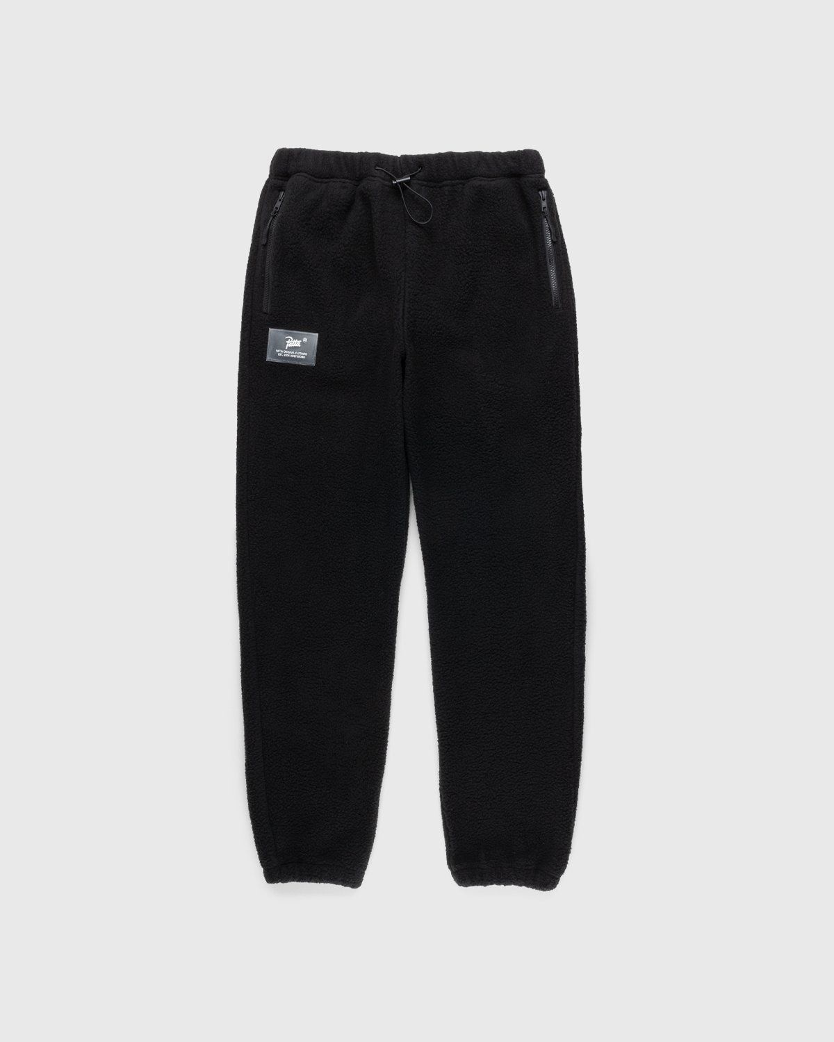 Patta – Sherling Fleece Pants Black - Pants - Black - Image 1