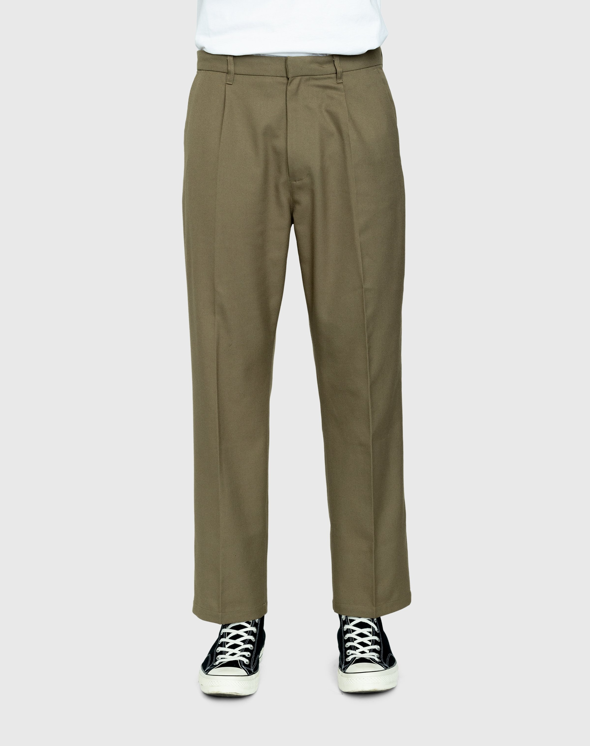 Highsnobiety – Heavy Wool Dress Pants Light Brown - Pants - Brown - Image 2